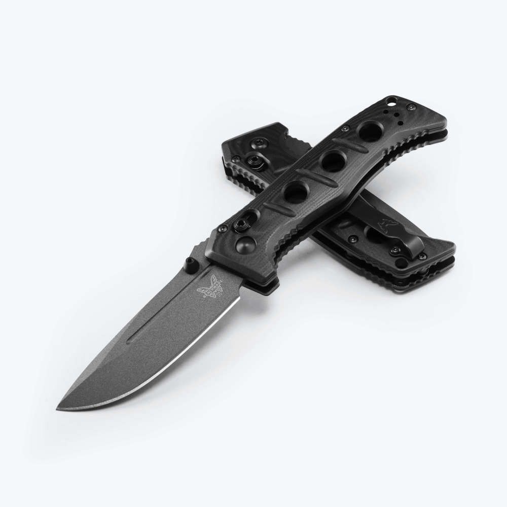Benchmade Mini Adamas AXIS Lock Folding Knife Black Drop Point