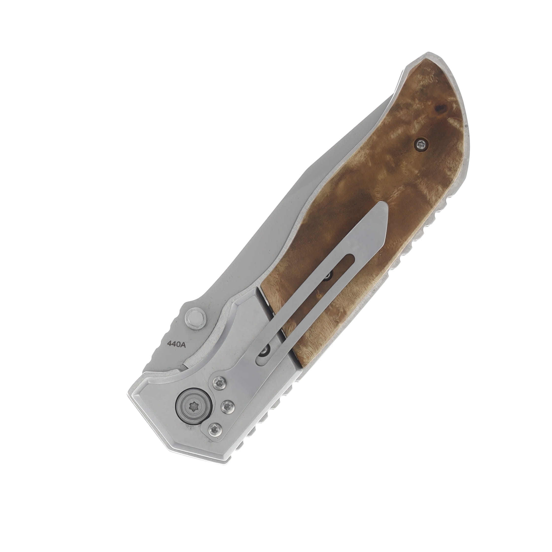 Boker Magnum Forest Ranger Folding Knife 3.82in Plain Satin Clip Point BKMB233 View 2