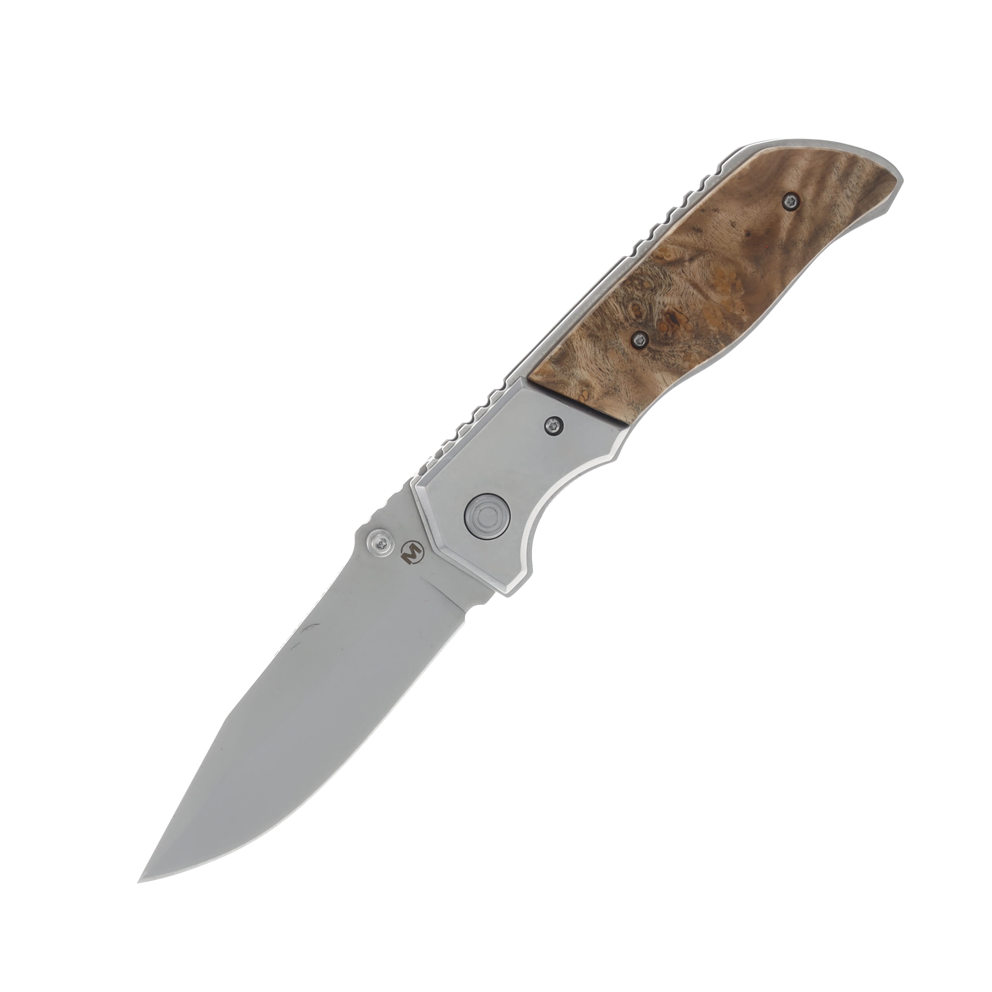 Boker Magnum Forest Ranger Folding Knife 3.82in Plain Satin Clip Point BKMB233 View 1