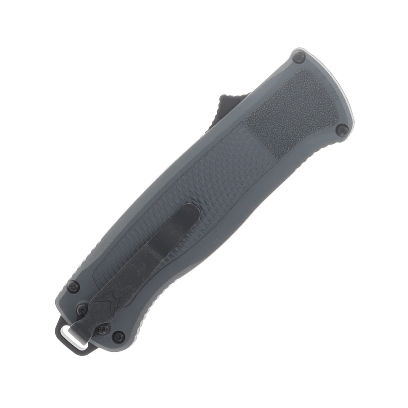 Benchmade Shootout OTF Automatic Knife Black DLC S30V Drop Point/Gray Grivory AUBM5371BK-05 View 4