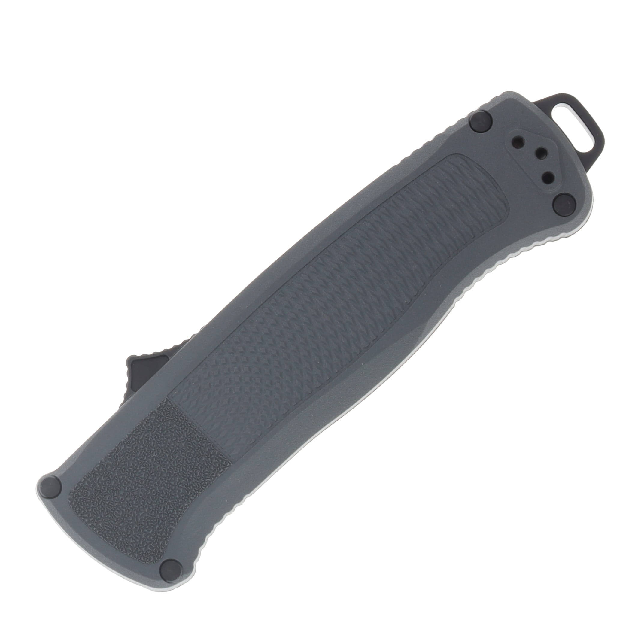 Benchmade Shootout OTF Automatic Knife Black DLC S30V Drop Point/Gray Grivory AUBM5371BK-05 View 3