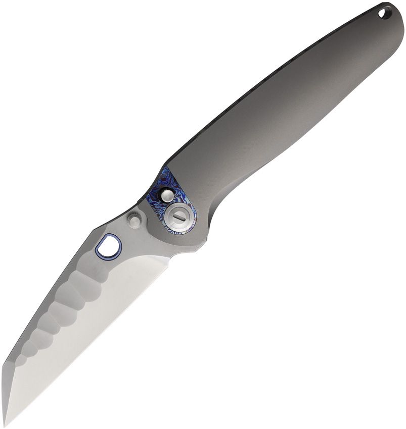 Ketuo Dirty Bird Gray Titanium Button Lock Folding Knife KETM0105 View 1