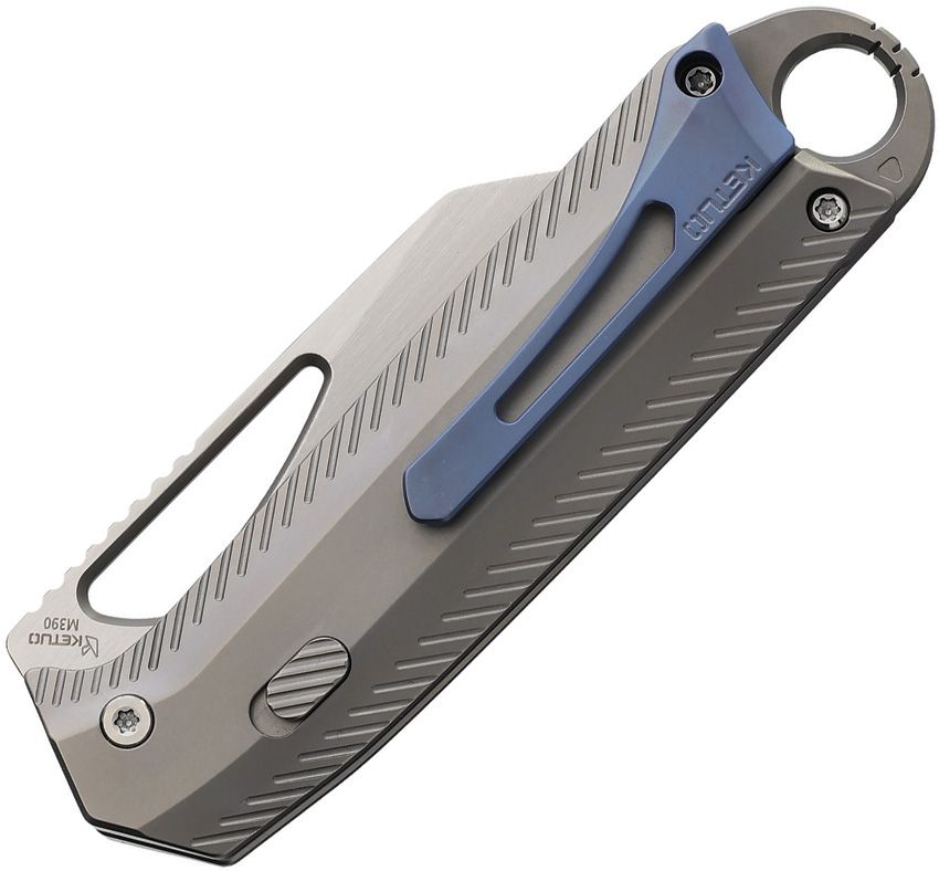 Ketuo Ventr V4 Brown Titanium Button Linerlock Knife with Safety Switch KETM0112 View 2