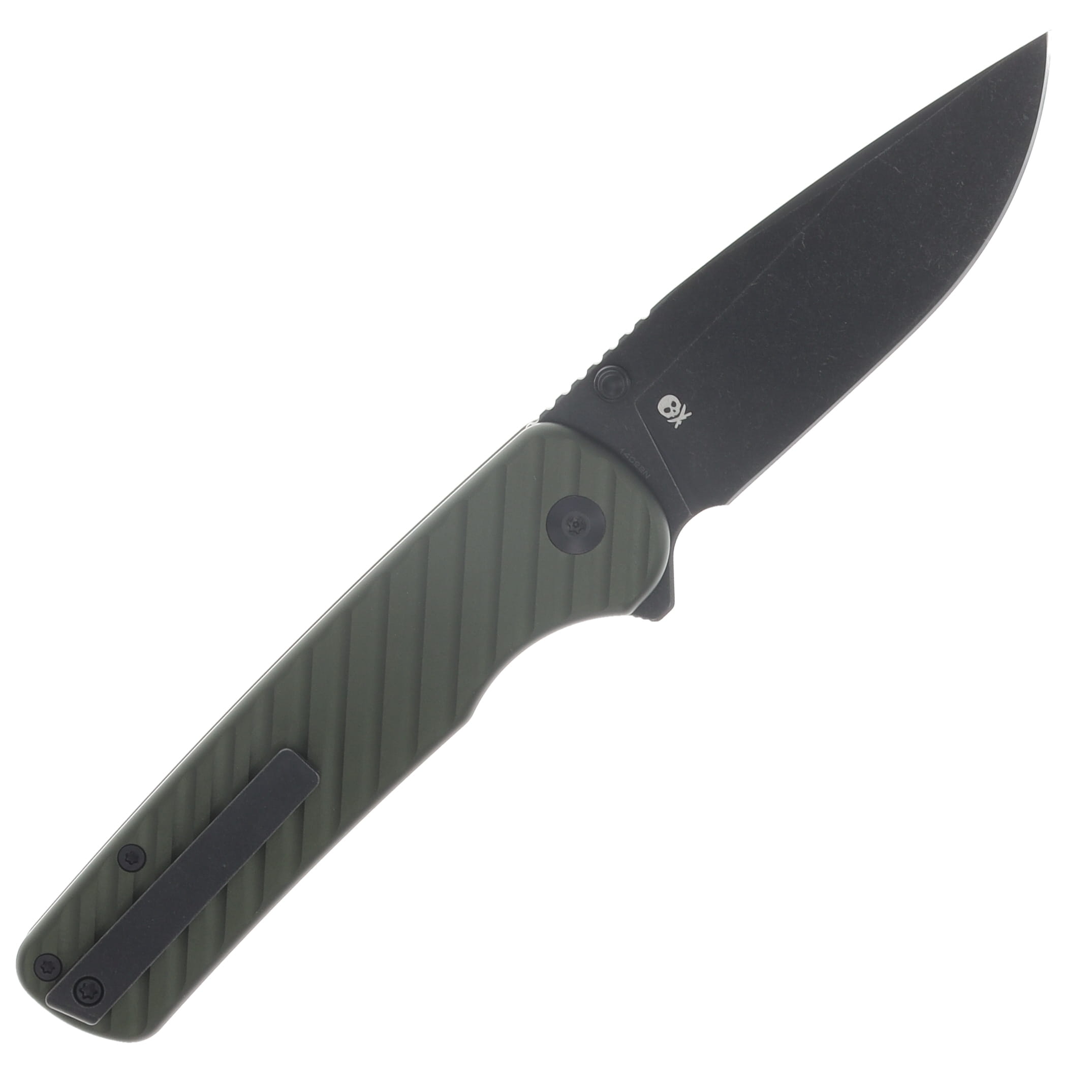 CIVIVI Iron Tide Folder Forest Green AL Handle Black Stonewashed 14C28N Blade C25011-2 View 2
