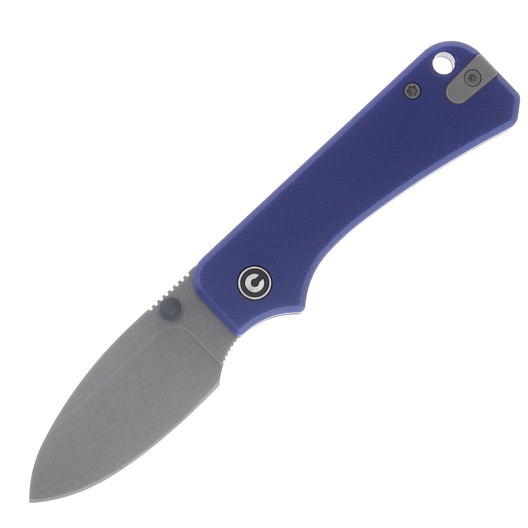 CIVIVI Baby Banter Slip Joint Folder Blue G-10 Handle Gray Stonewashed Nitro V Blade C25066A-1 View 1