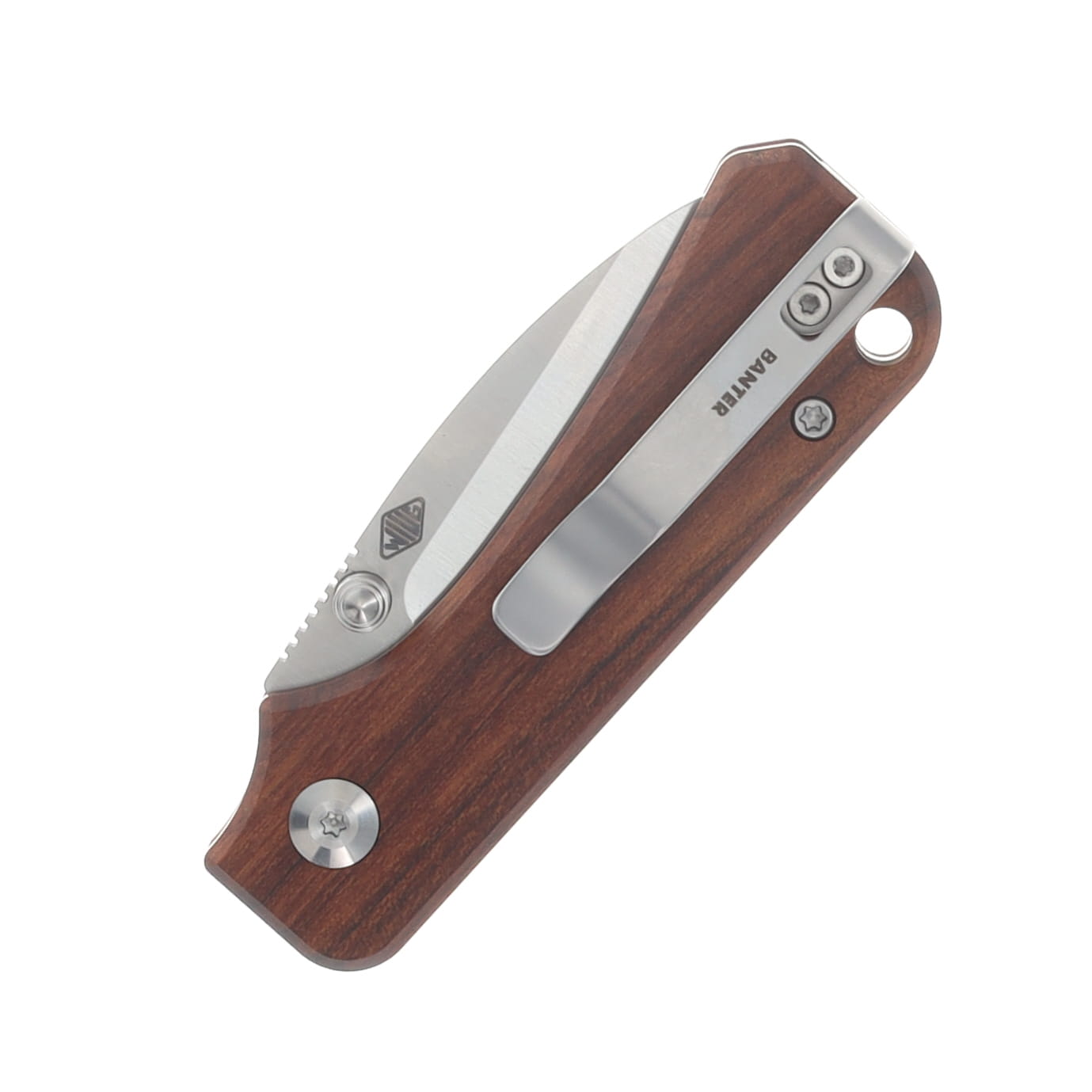 CIVIVI Baby Banter Slip Joint Folder Guibourtia Wood Handle Satin Nitro V Bld C25066A-2 View 6