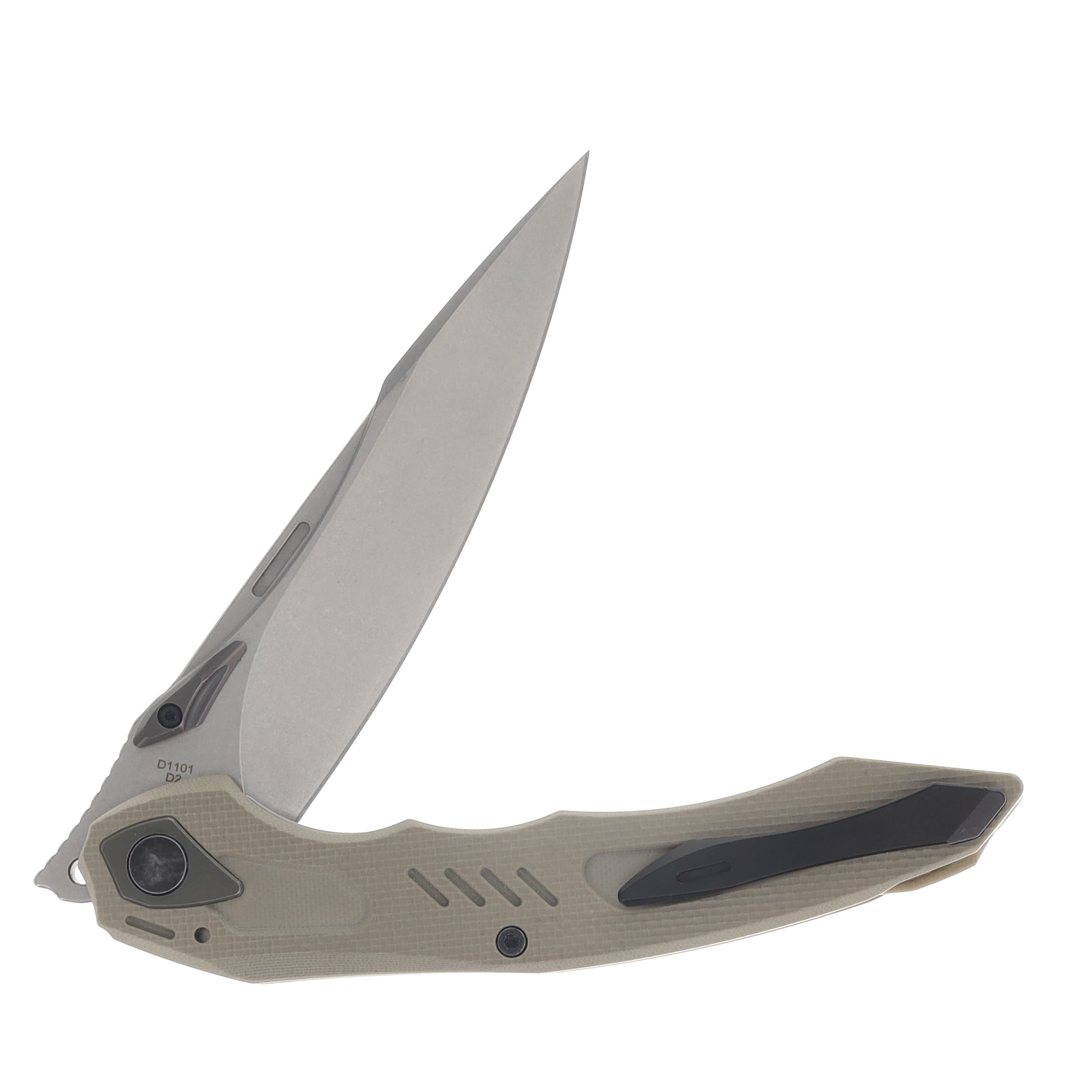 Dreamtech Linerlock D2 Stonewash Brown G10 DTK1101GD View 4