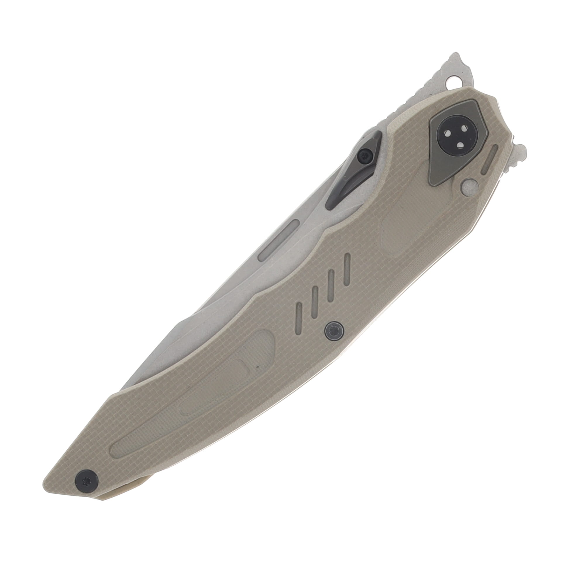 Dreamtech Linerlock D2 Stonewash Brown G10 DTK1101GD View 5