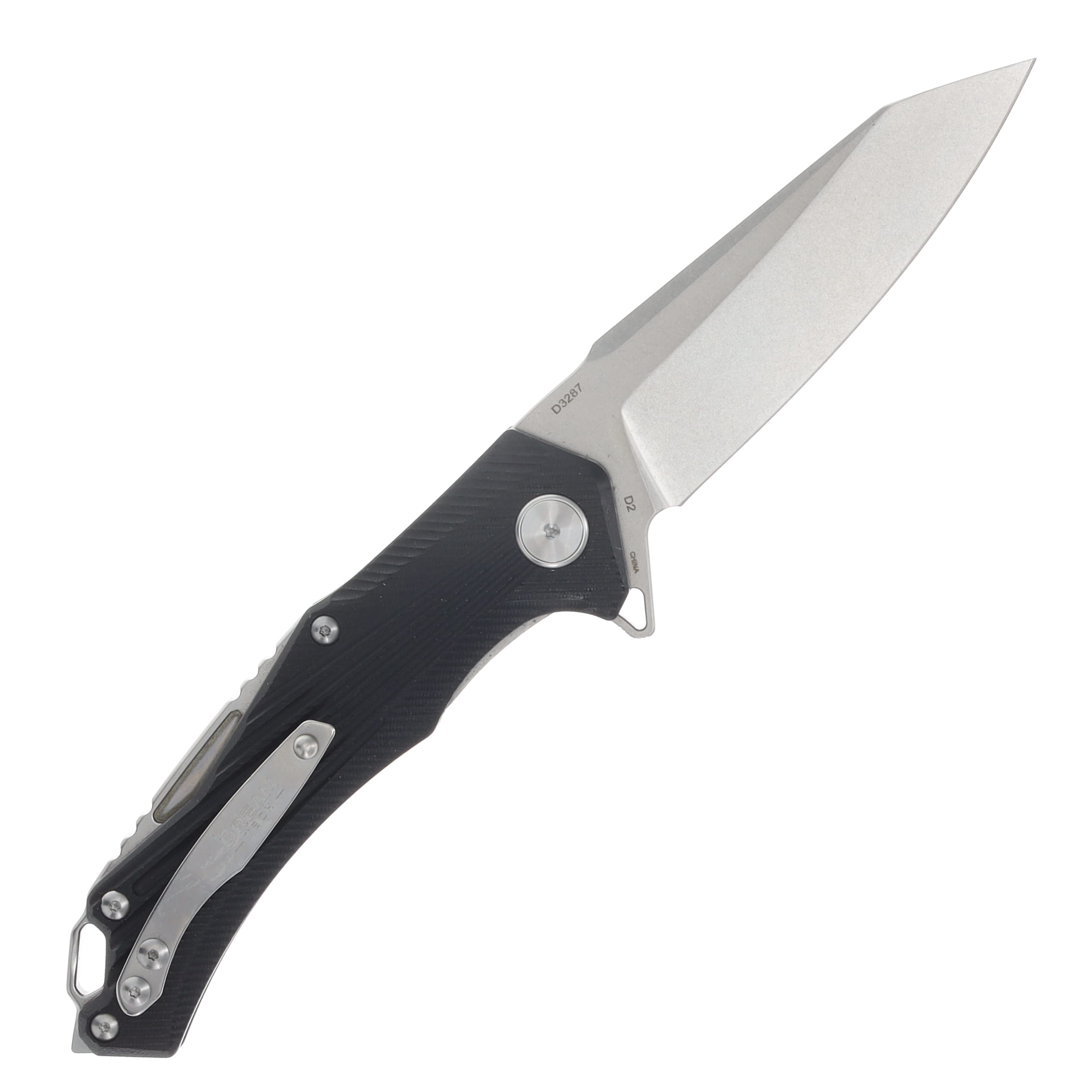 Dreamtech Linerlock D2 Stonewash Black G10 DTK3287GB View 2