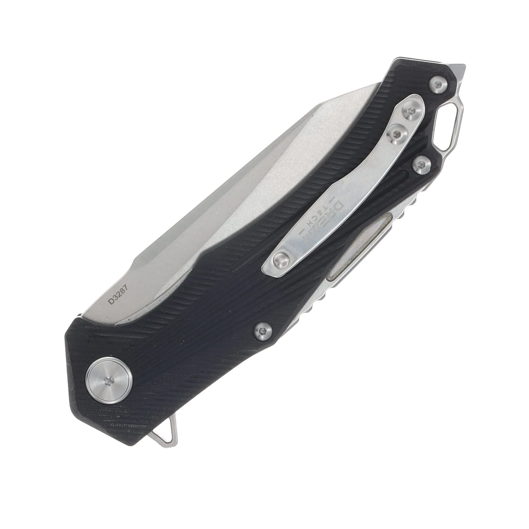 Dreamtech Linerlock D2 Stonewash Black G10 DTK3287GB View 5