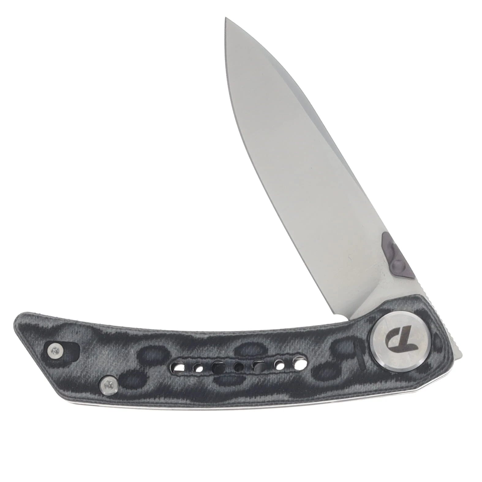 Dreamtech Linerlock Black & Gray Micarta DTK3610MG View 4