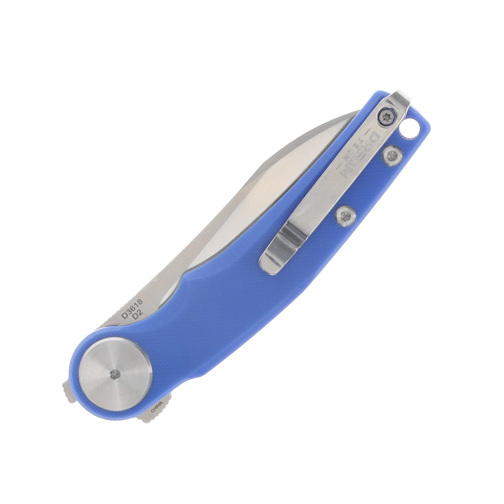 Dreamtech Linerlock D2 Satin Blue G10 DTK3618GBL View 6