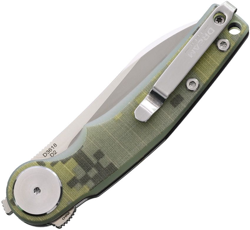 Dreamtech Linerlock Folding Knife Camo G10 DTK3618GC View 1