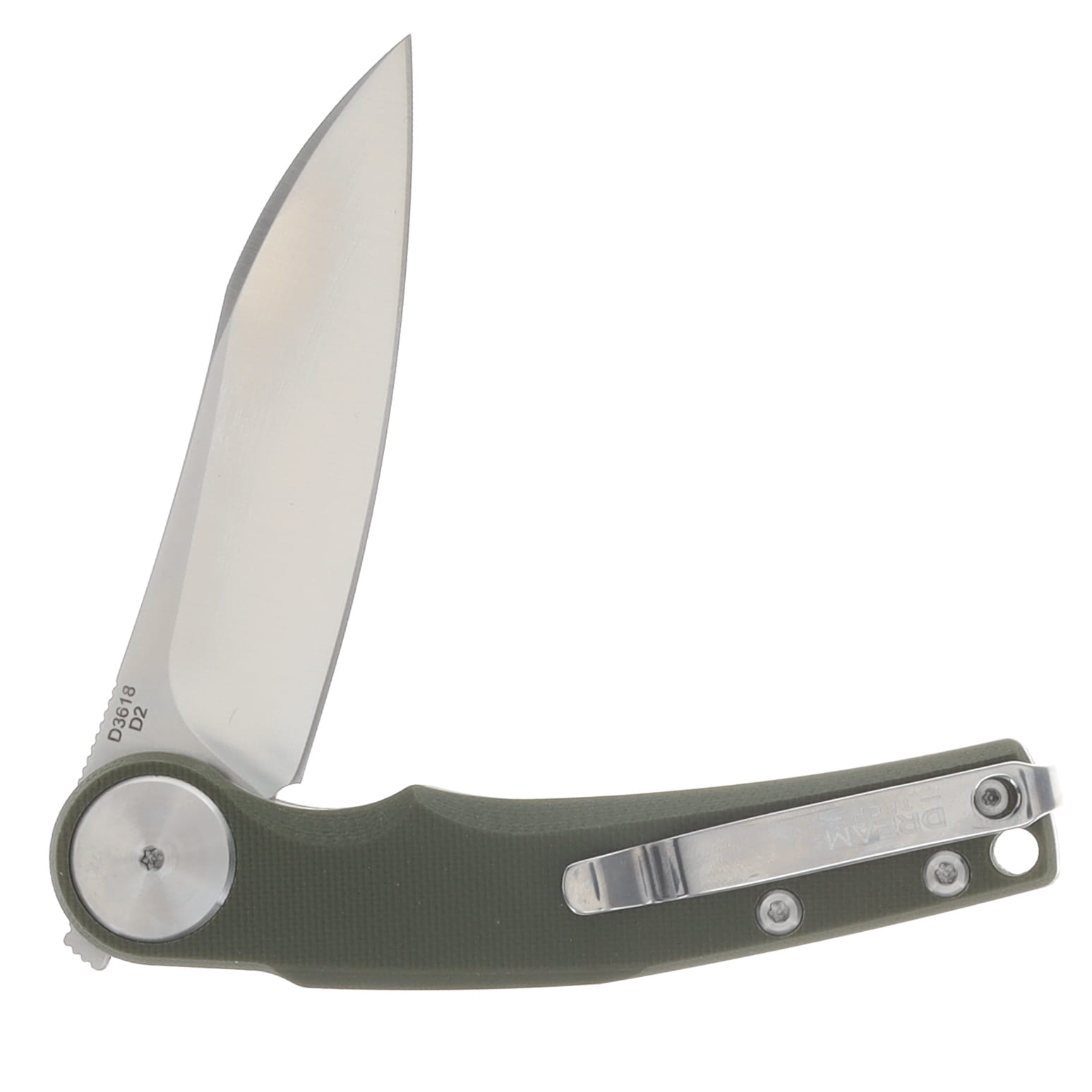 Dreamtech Linerlock/Green G10/4.25" Closed DTK3618GGR View 4