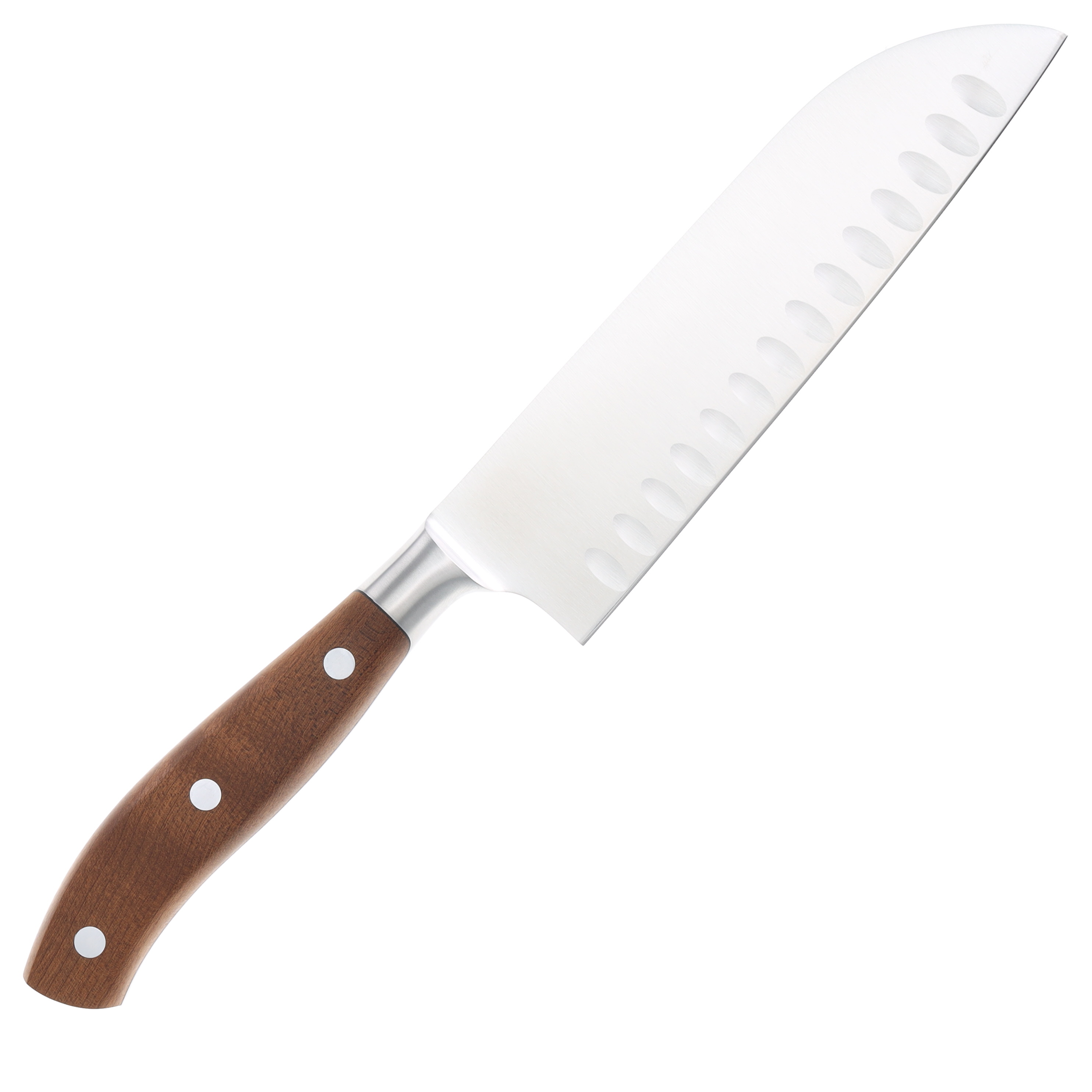 Victorinox Grand Maitre Santoku Knife Rosewood 7in Granton Santoku V7732017 View 2