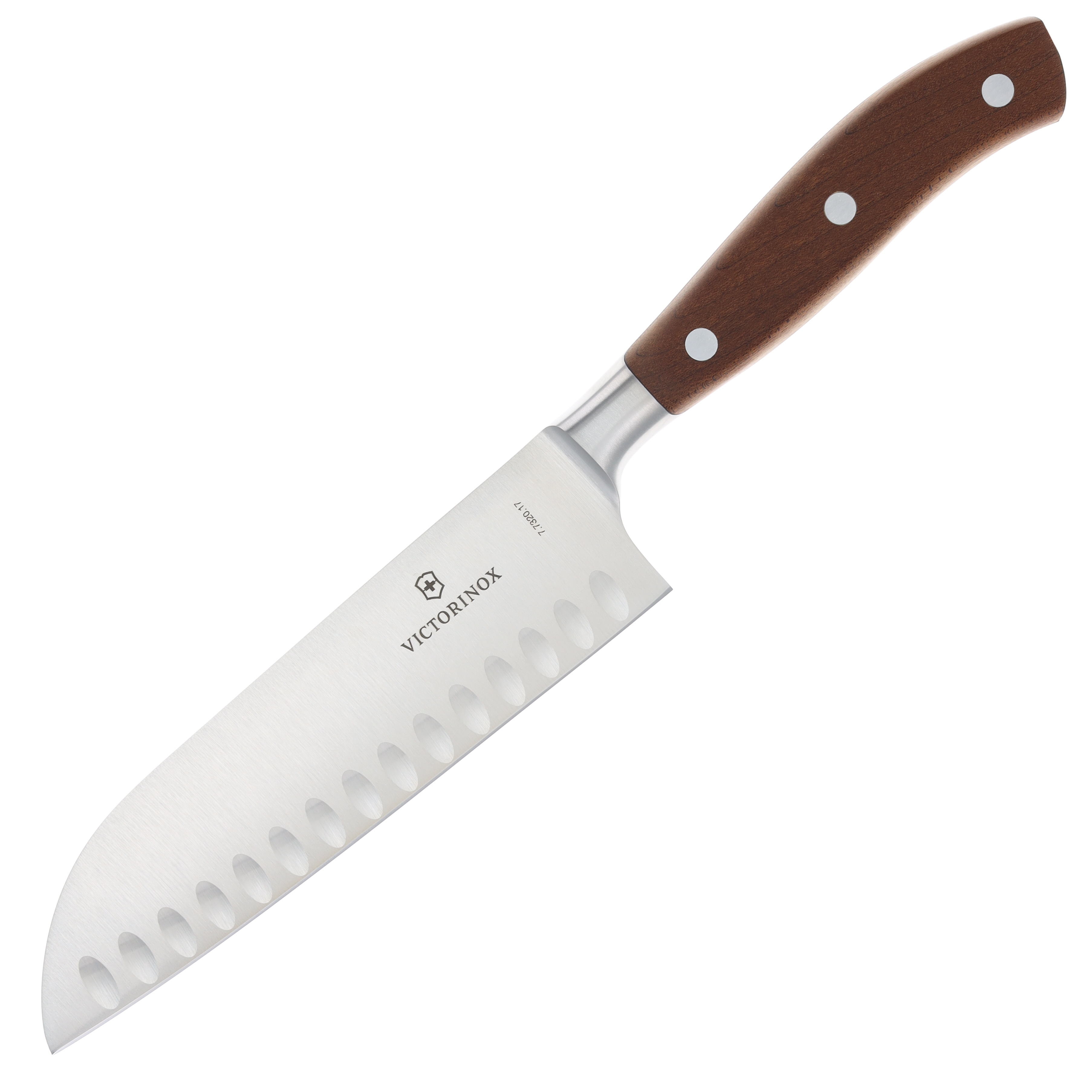 Victorinox Grand Maitre Santoku Knife Rosewood 7in Granton Santoku V7732017 View 1