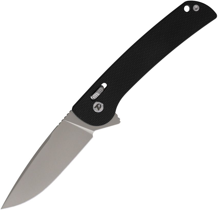 Dreamtech Black G10 D2 Drop Point Crossbar Lock Pocket Knife DTK4252GB View 1
