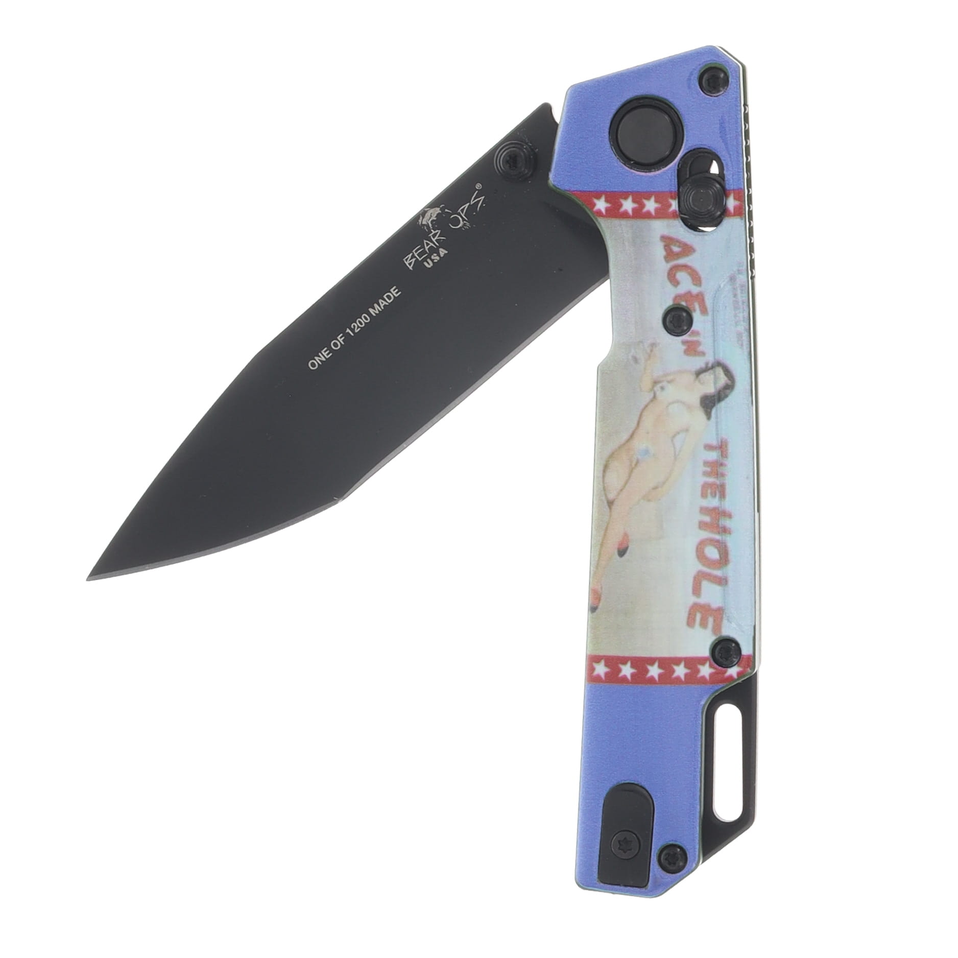 Bear & Son Famous Pin-Up Art On World War II Bombers 3PC Folding Knife Set April-May-June U26AMJC View 12