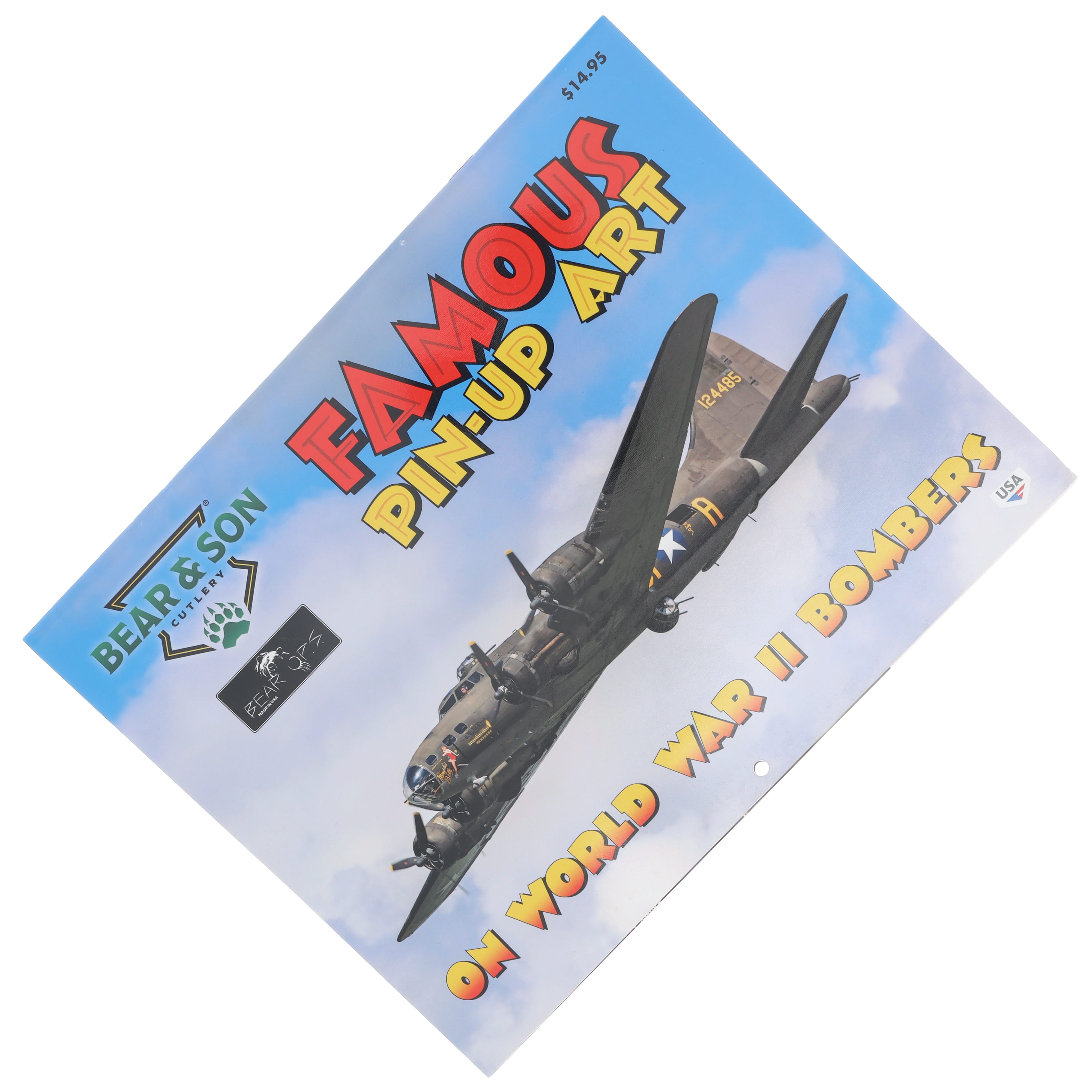 Bear & Son Famous Pin-Up Art On World War II Bombers 3PC Folding Knife Set April-May-June U26AMJC View 17