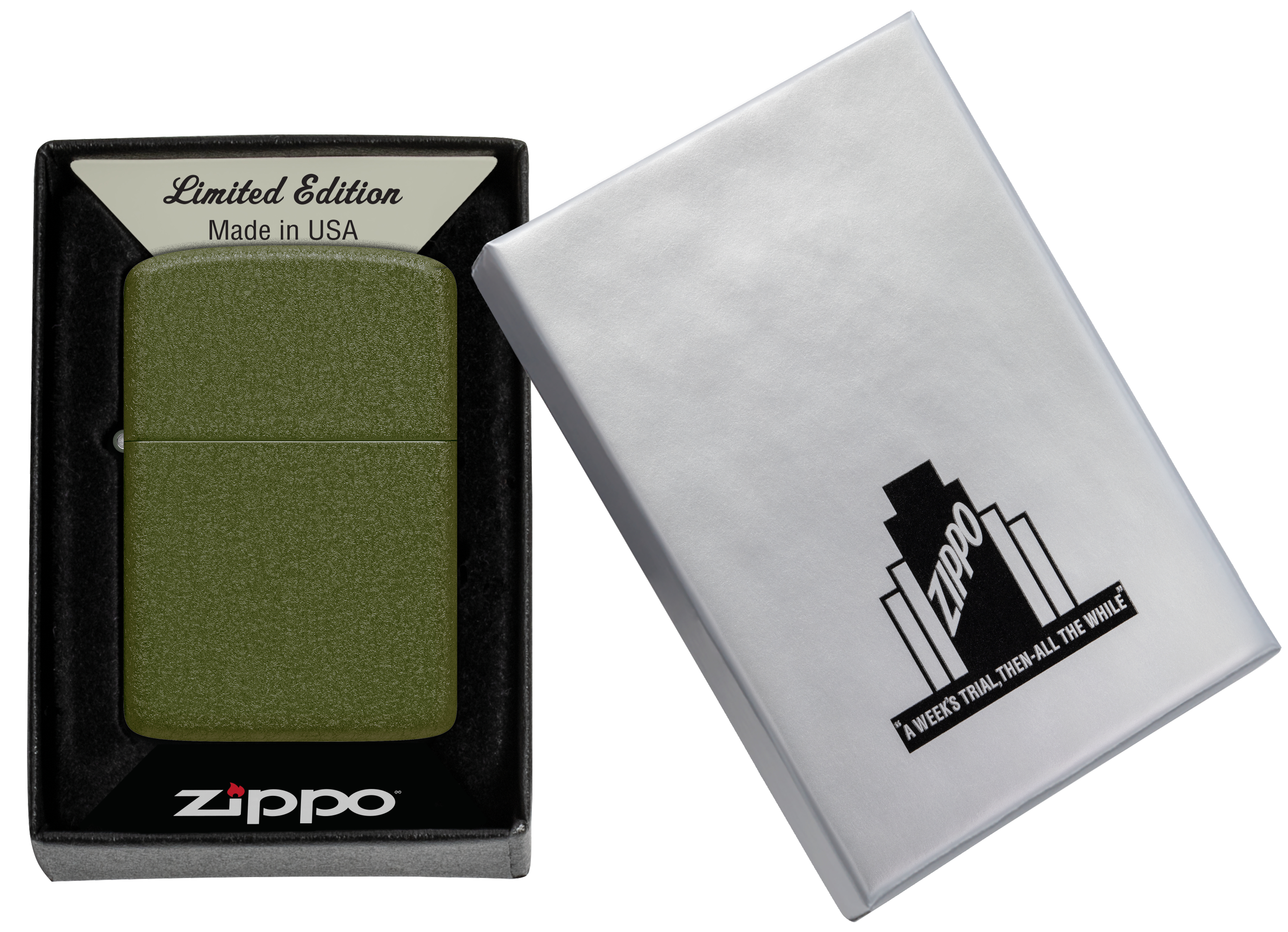 Zippo Founders Day 2026 Limited Edition Green Crackle Lighter