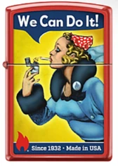 Zippo USA 250th Anniversary Limited Edition Windy We Can Do It Red Matte Lighter ZP127822 View 1