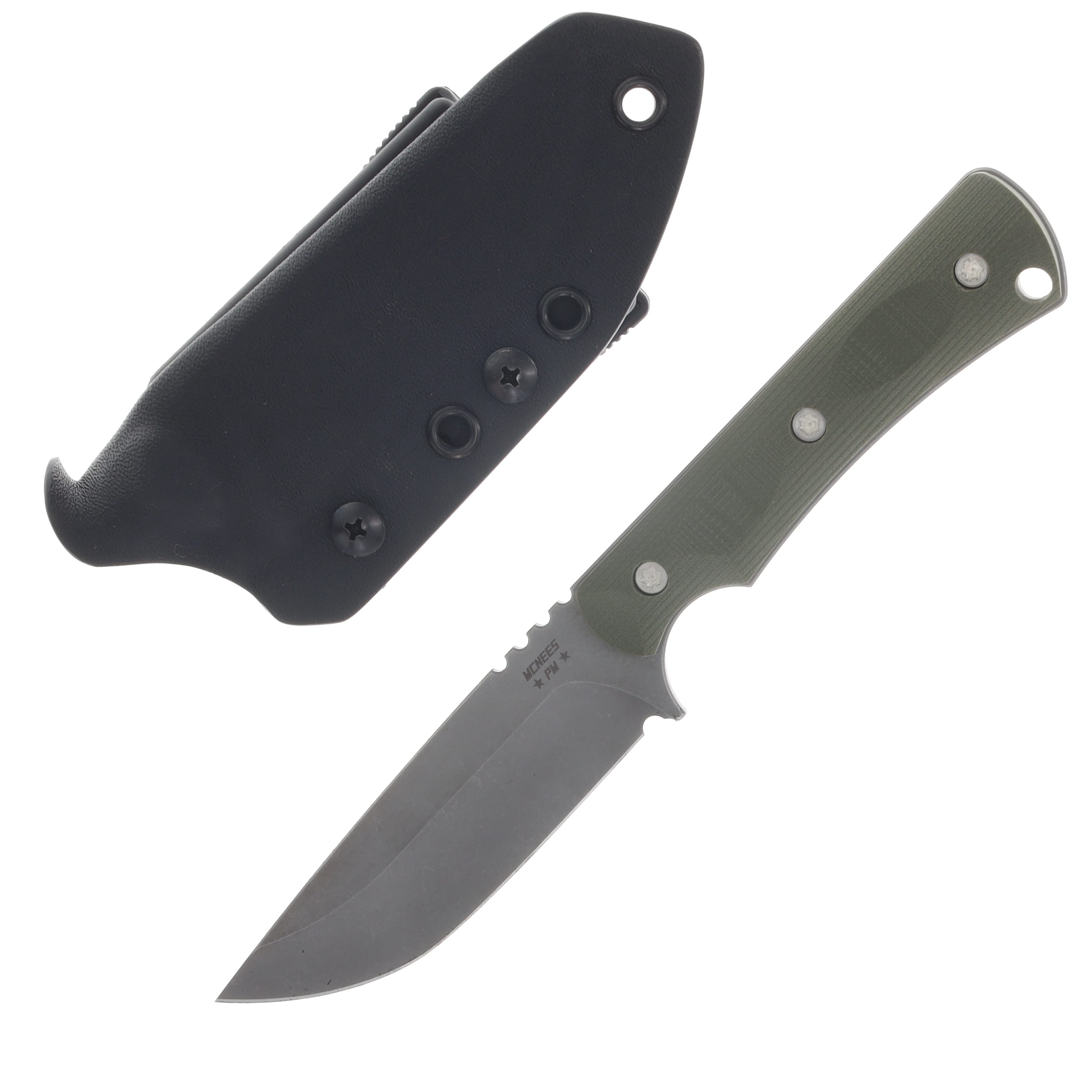 McNees Ridge Runner Fixed Blade Knife Stonewash Magnacut/OD Green G-10 MCFXRRSWAOD View 1