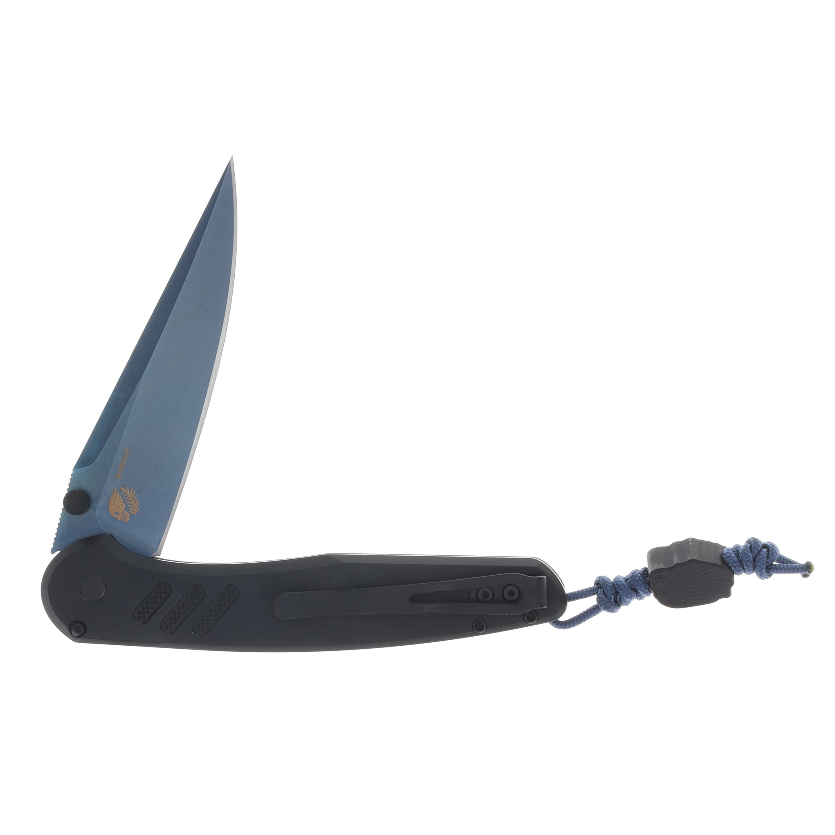 ProTech Avalon Automatic Knife 2026 Atlanta Blade Show Exclusive Sapphire Blue PVD Magnacut/Black Aluminum Peace Neighbor Collaboration BSA26.AVALON.1 View 4