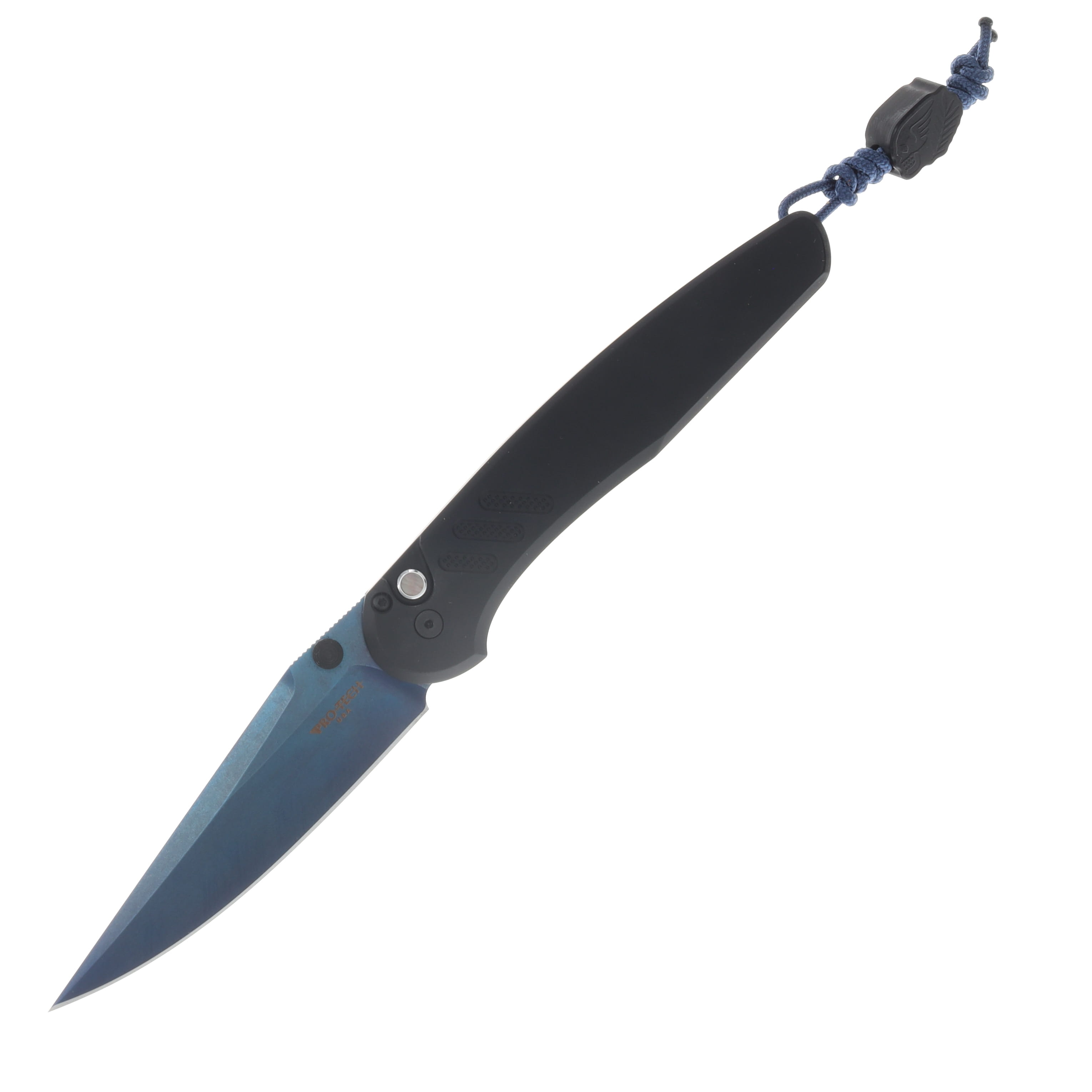 ProTech Avalon Automatic Knife 2026 Atlanta Blade Show Exclusive Sapphire Blue PVD Magnacut/Black Aluminum Peace Neighbor Collaboration BSA26.AVALON.1 View 1