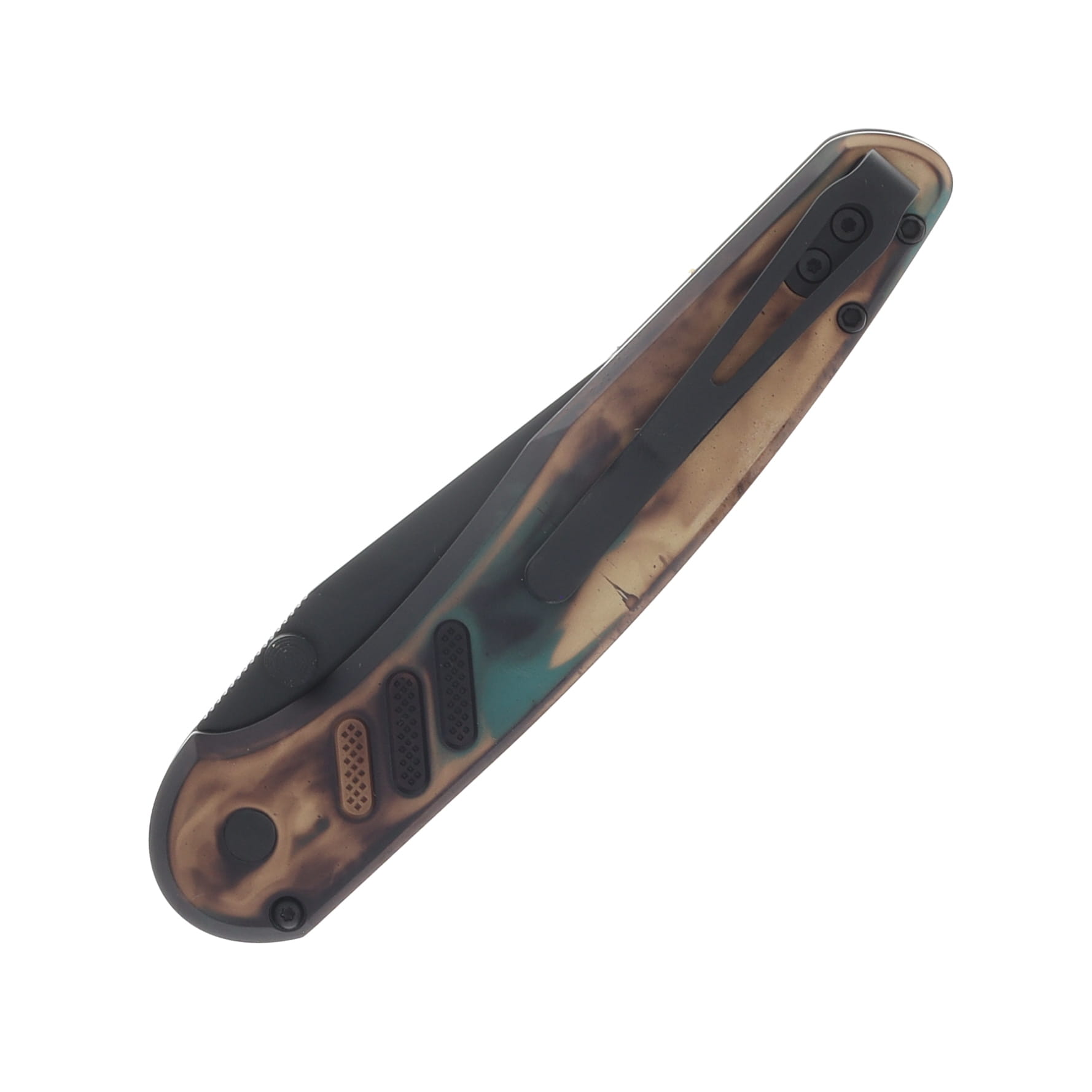 ProTech Avalon Automatic Knife DLC Black Magnacut/Knurled Shipwreck Aluminum Peace Neighbor Collaboration PN1103-SHIPWRECK View 6
