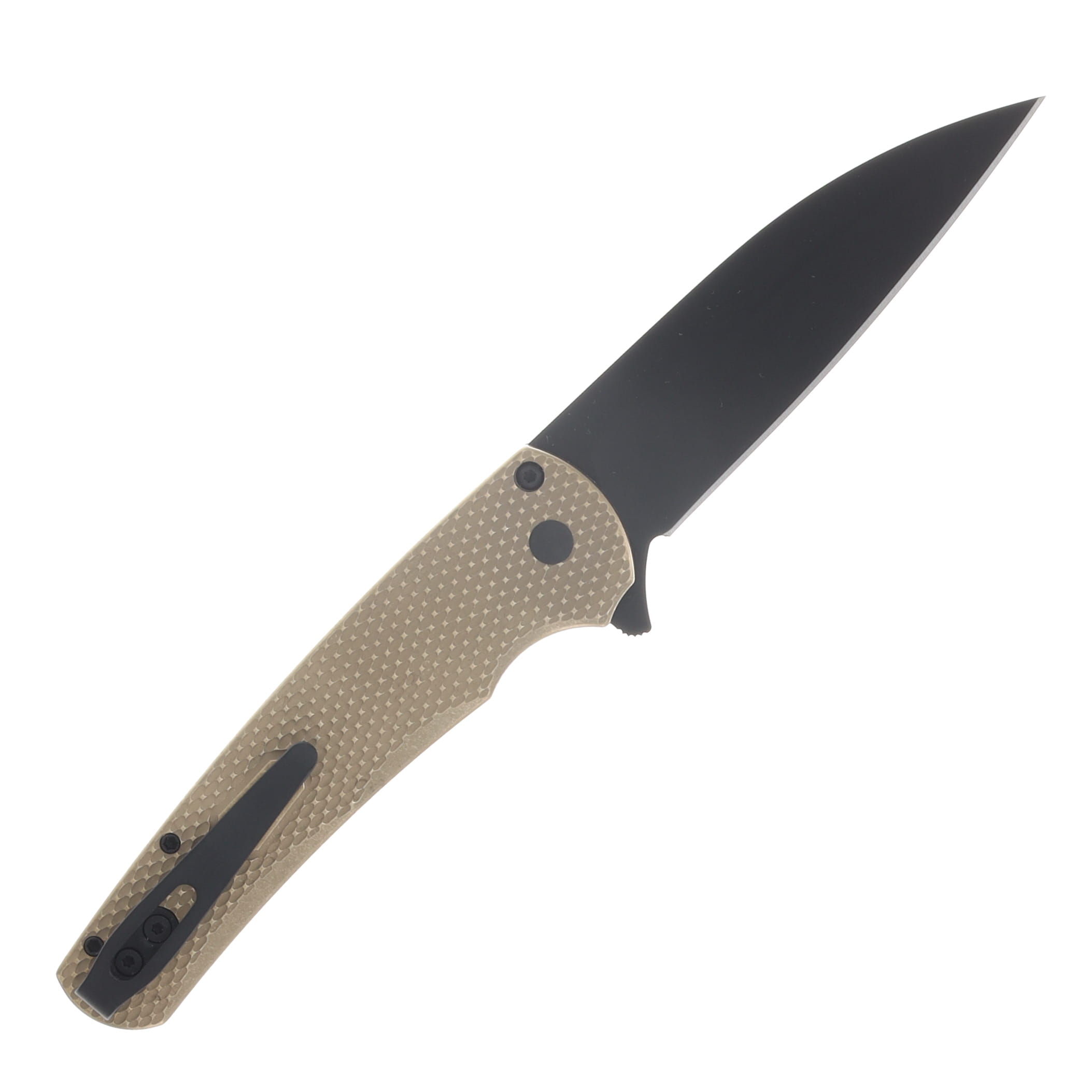 ProTech Malibu Automatic Knife Black DLC Magnacut Wharncliffe/Textured Bronze Aluminum PT5316 View 2