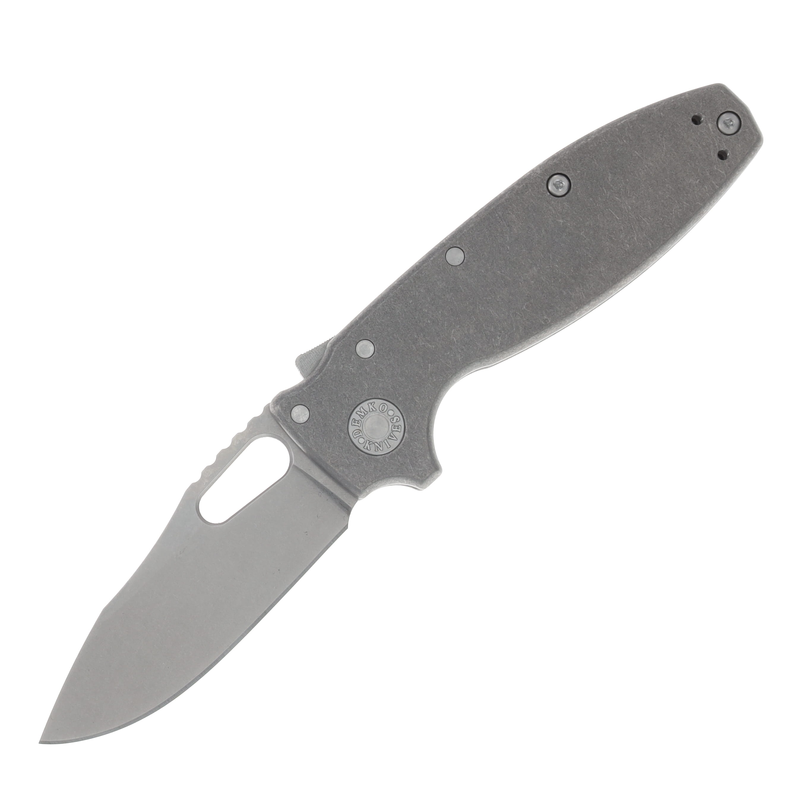 Demko Knives Shark-A-Tac Shark-Lock Knife | Smooth Ti Standoff SHRKATAC-TI-SO View 1