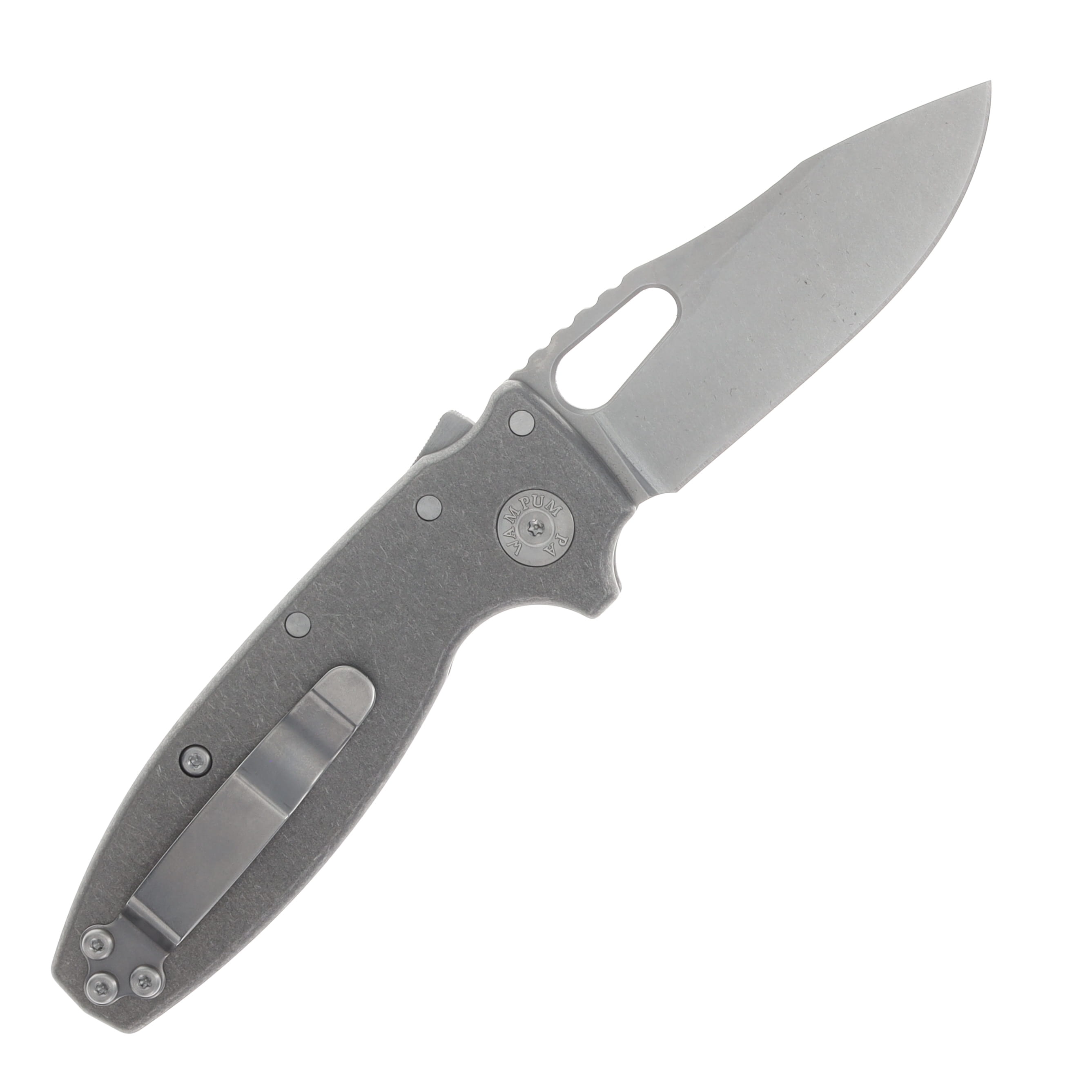 Demko Knives Shark-A-Tac Shark-Lock Knife | Smooth Ti Standoff SHRKATAC-TI-SO View 2