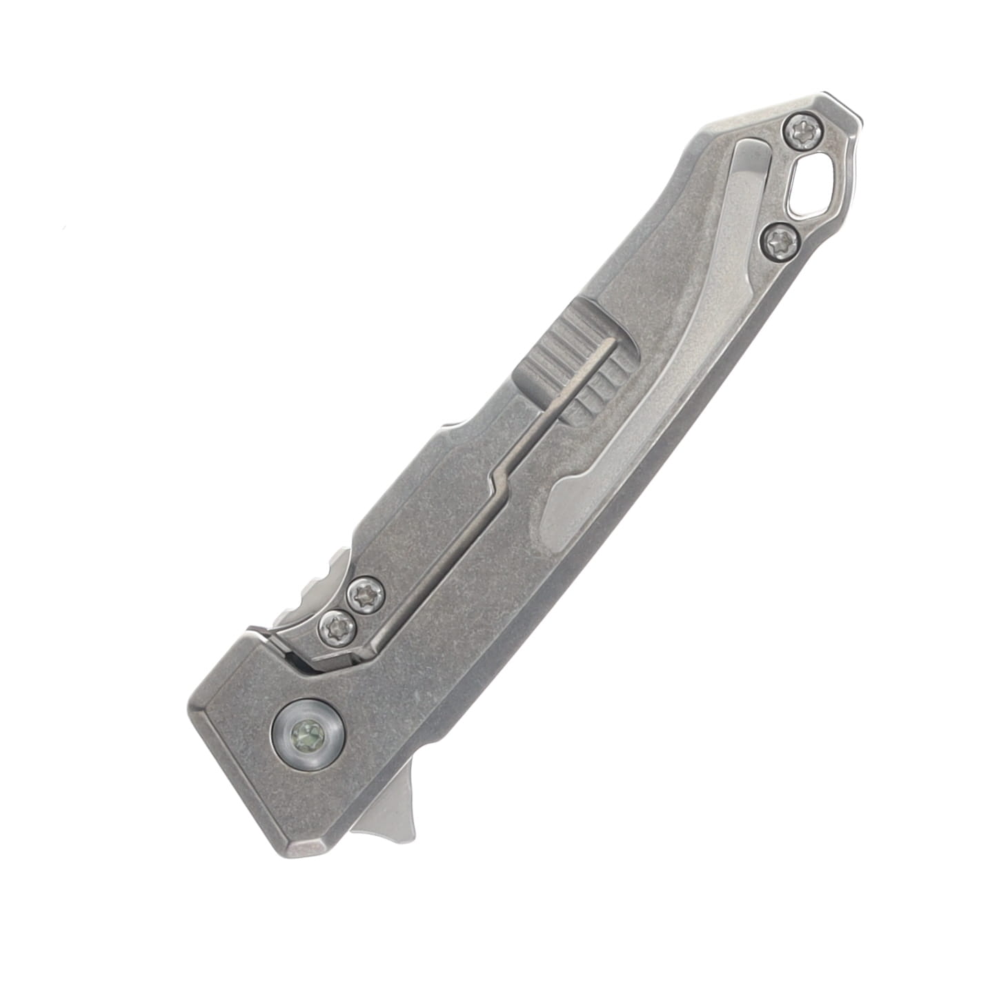 Angryman Littlefinger Framelock Folding Knife Purple Timascus Handle Magnacut Bld ANGLTLFNGPRPTIMAS View 6