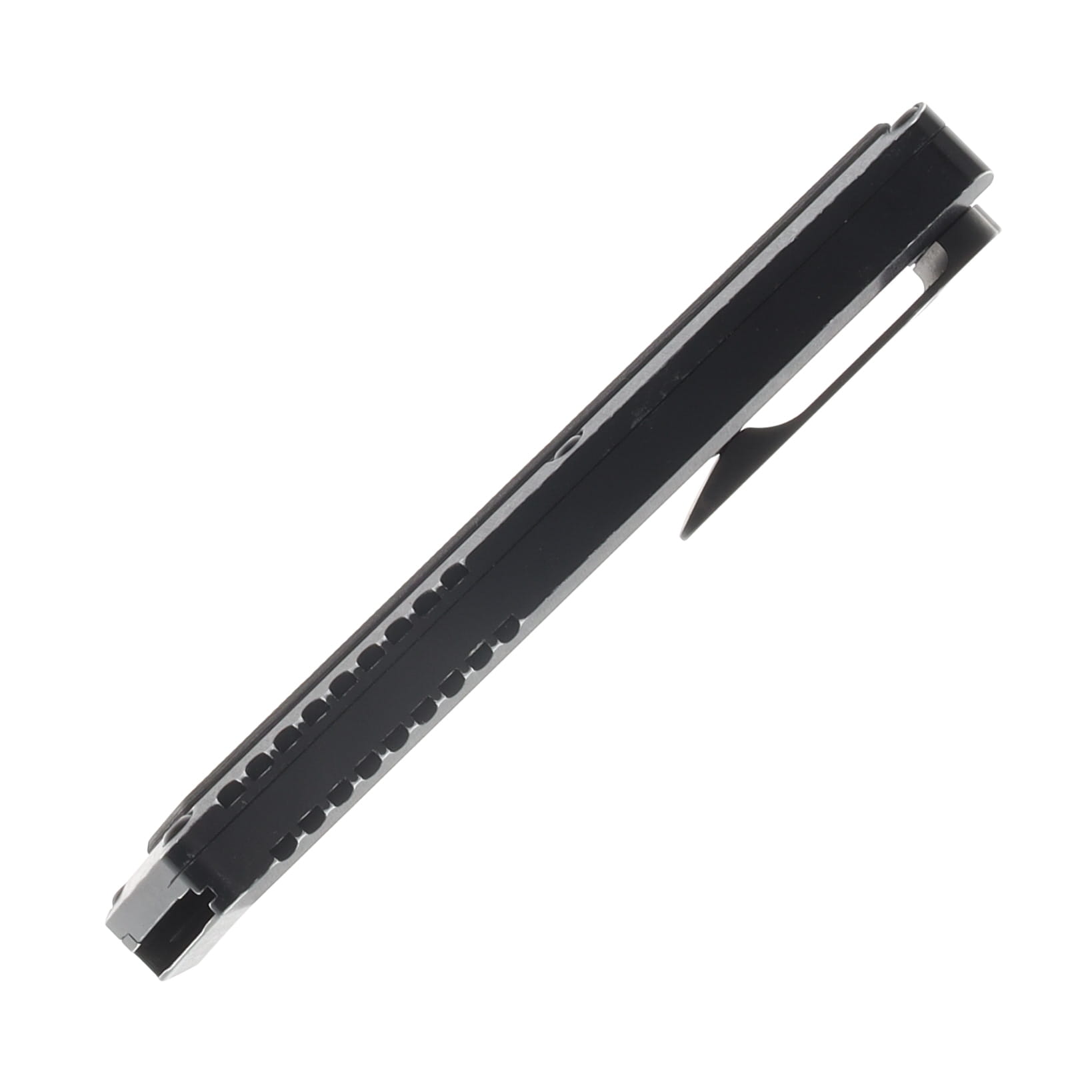 Chaves Knives Dissident OTF Auto Black Battleworn AL Handle with Joker CF Inlay CKDISSJOK View 5