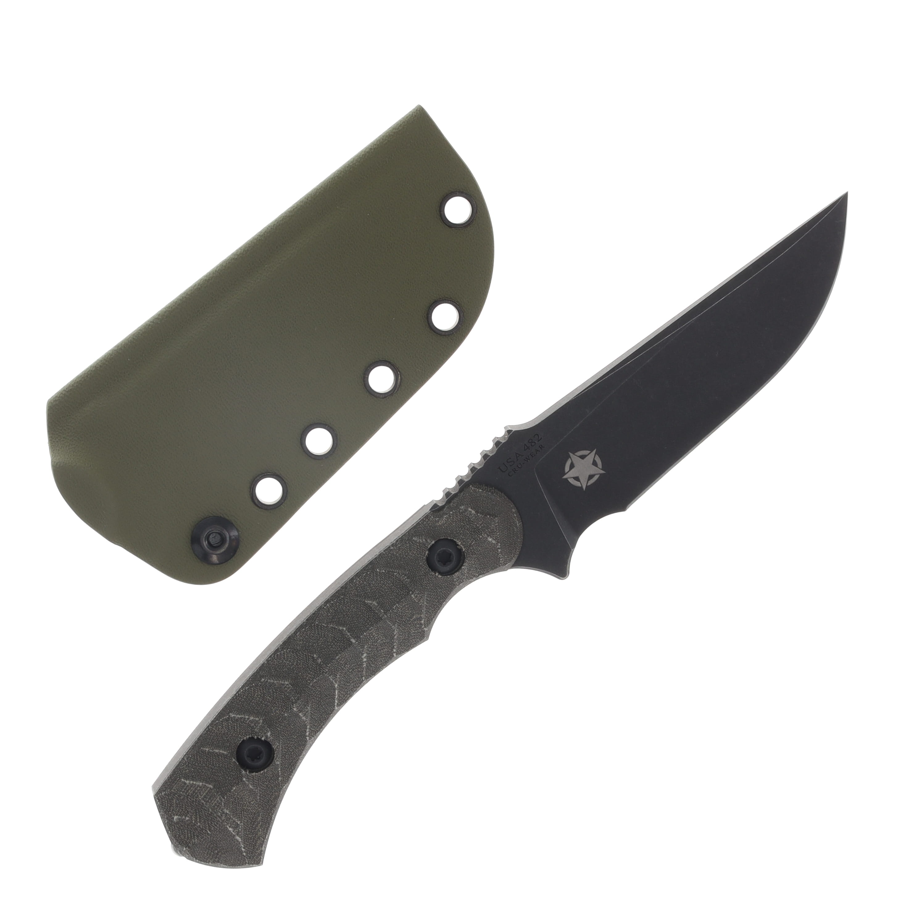 Toor Knives Limited Edition Neptune Brauler Green Micarta Fixed Blade NEPTUNEGLM View 2