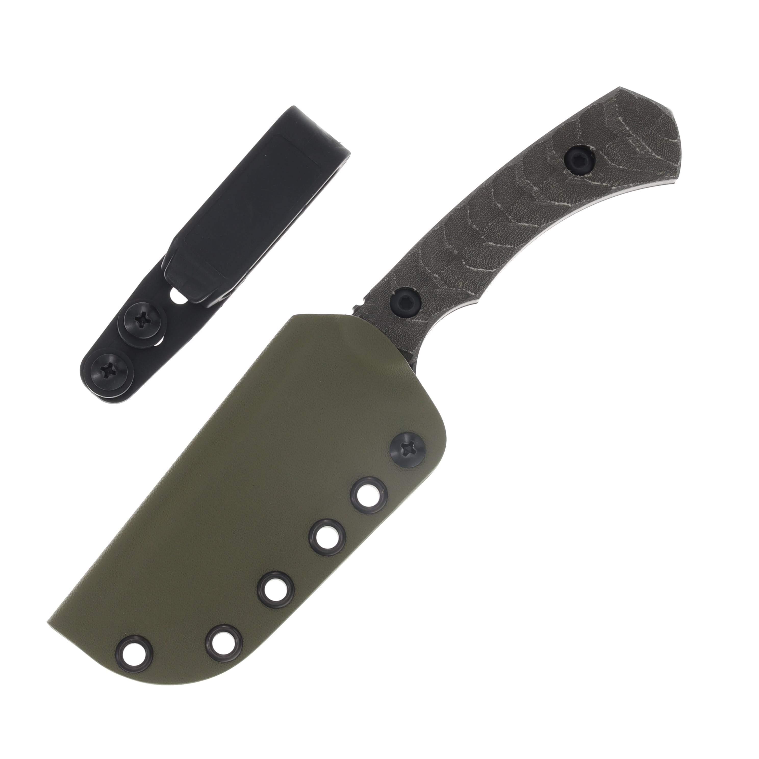 Toor Knives Limited Edition Neptune Brauler Green Micarta Fixed Blade NEPTUNEGLM View 3