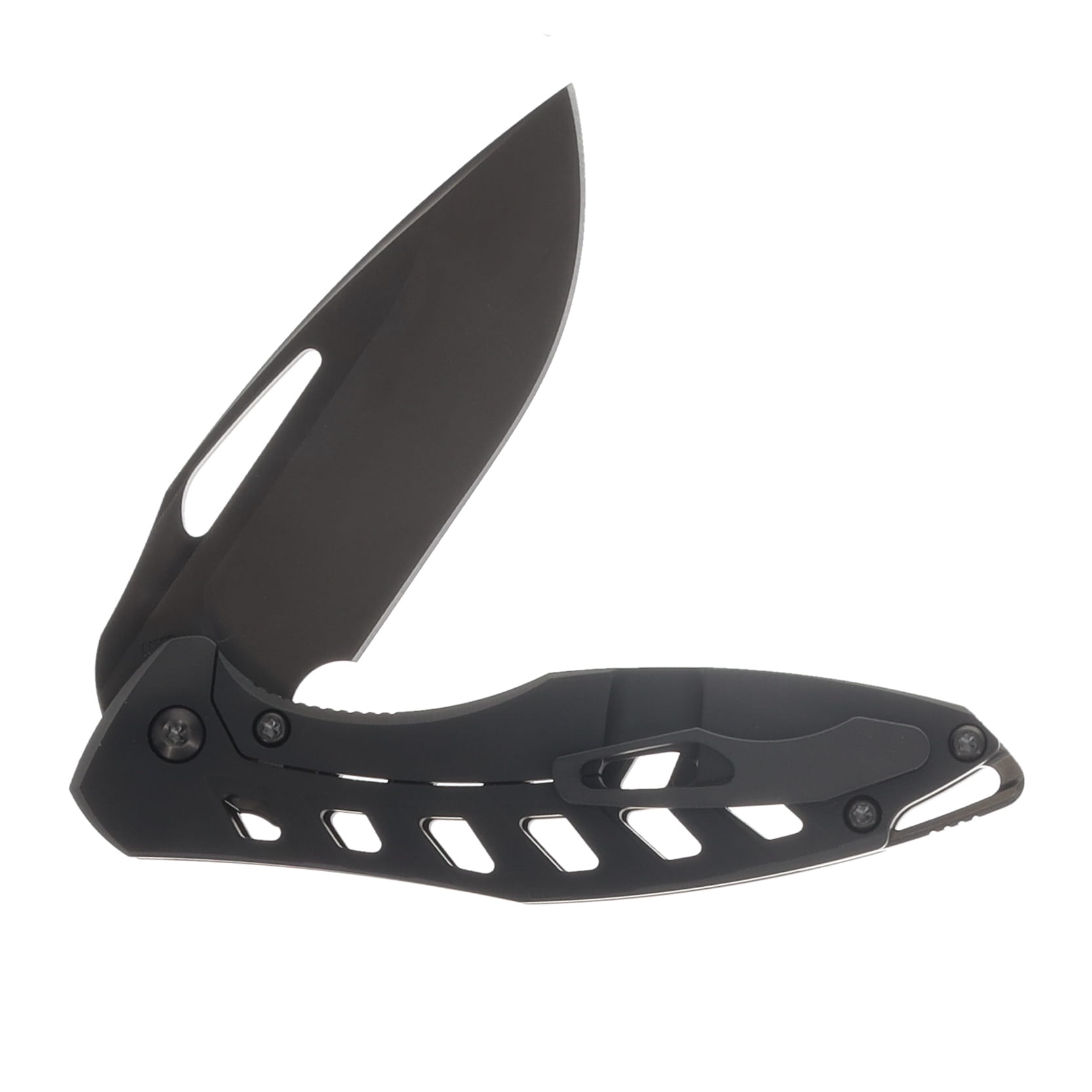 Koenig Mini Arius Folder M390 Raw DLC Bld 6AL4V Ti DLC Osseus 2.0 Handle MA18688888 View 4