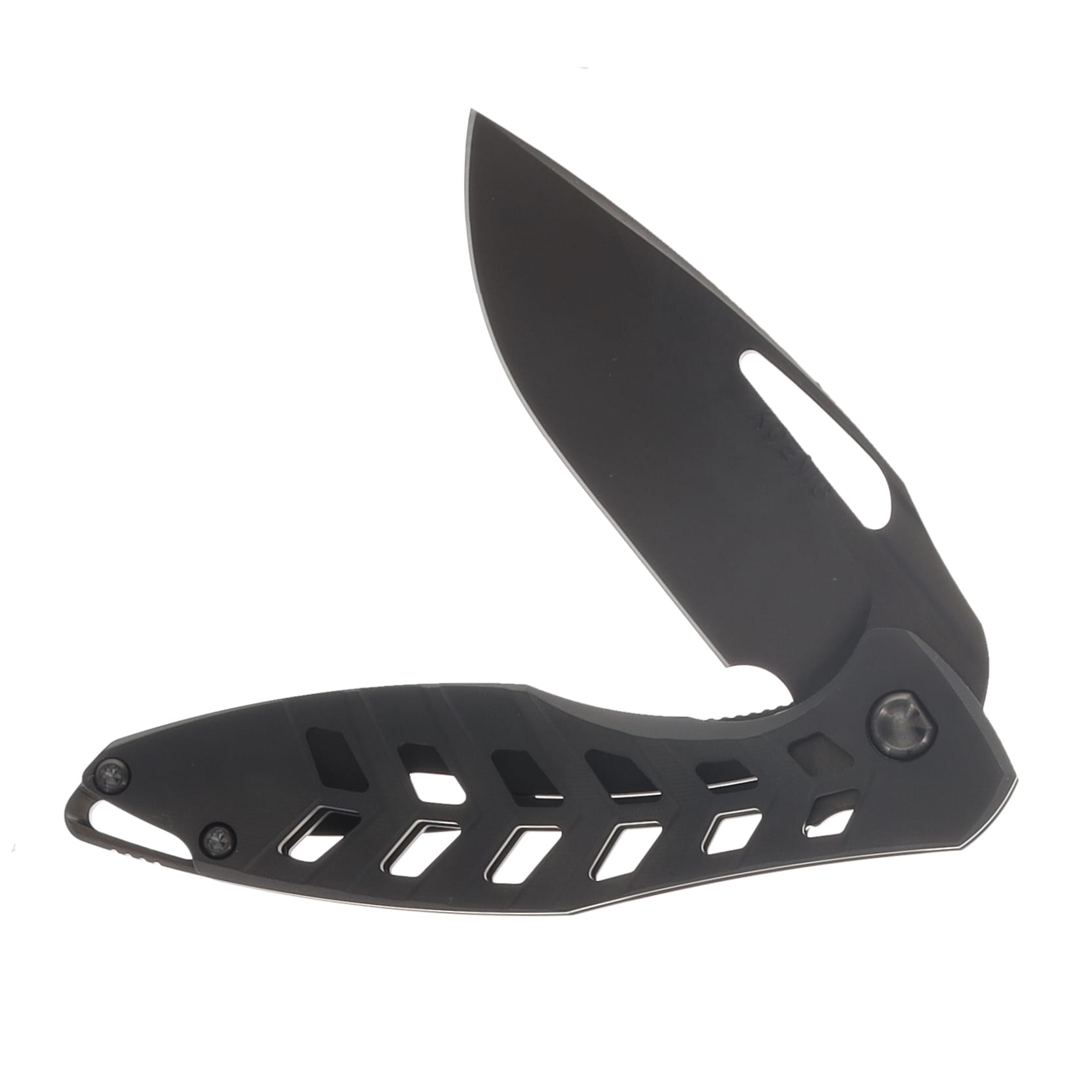 Koenig Mini Arius Folder M390 Raw DLC Bld 6AL4V Ti DLC Osseus 2.0 Handle MA18688888 View 3