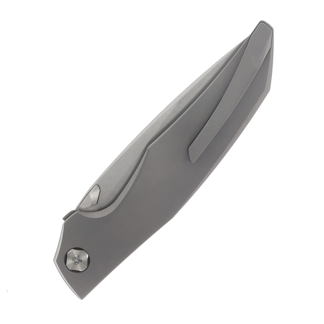Koenig Xenon Inset Lock Folder M390 Burnished w/PF Bld 6AL4V TI Smooth Handle XE11111111 View 6