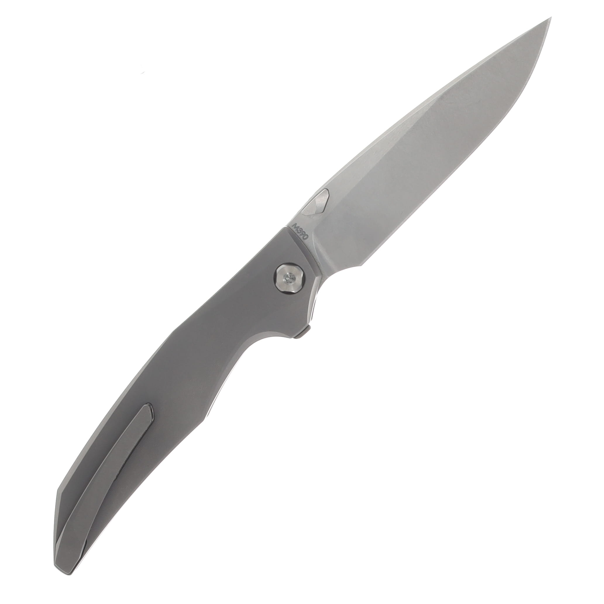 Koenig Xenon Inset Lock Folder M390 Burnished w/PF Bld 6AL4V TI
