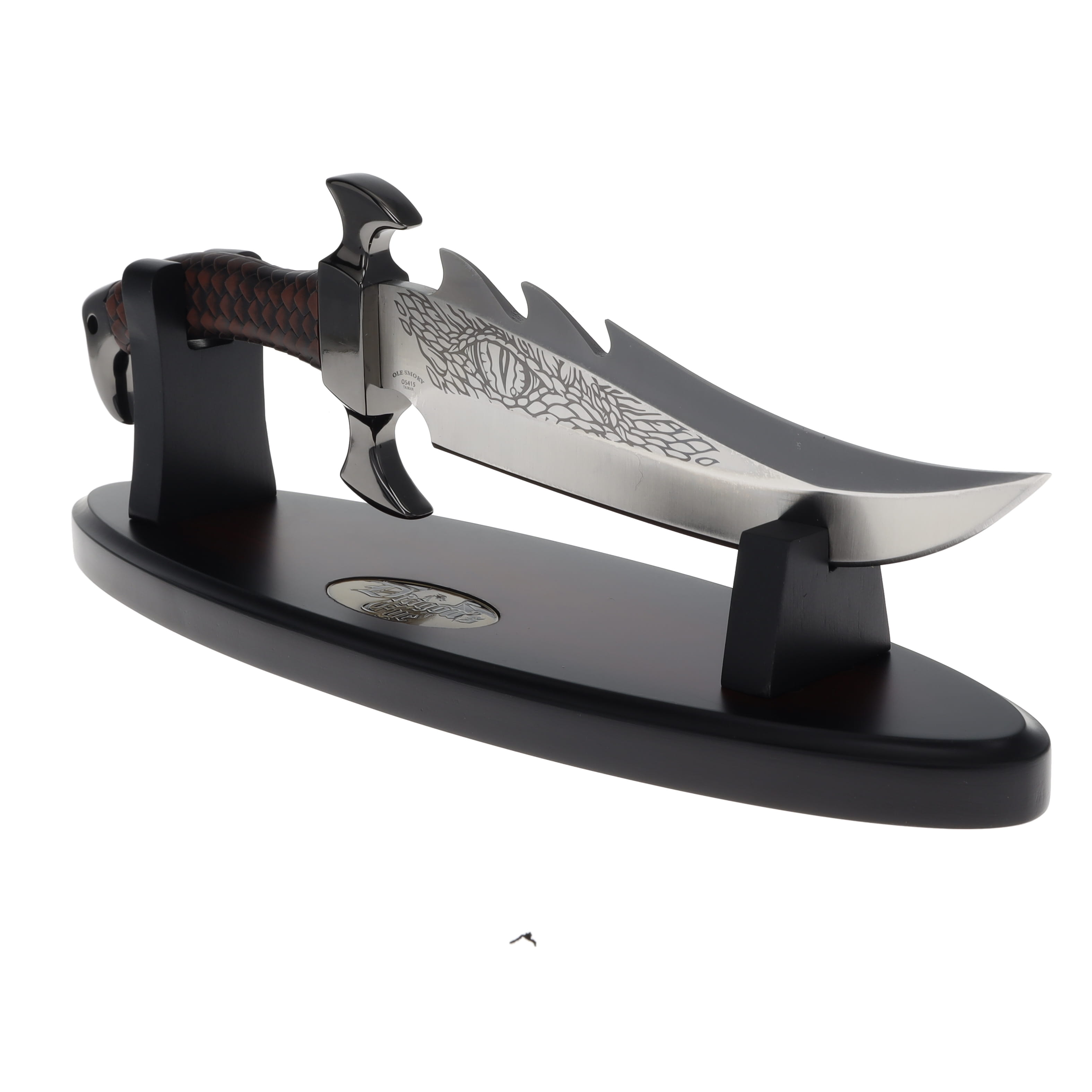 Ole Smoky SMKW Exclusive Dragon Eye Fantasy Knife with Leather Sheath and Custom Knife Stand OS415 View 3