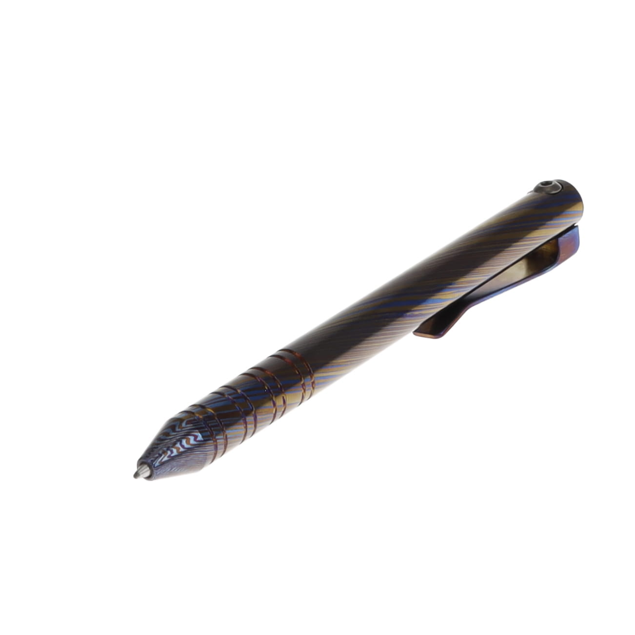 Maverick Customs Flipper Universal Pen Full TiMascus Body, Flipper and Milled Clip MCFTBFMC View 1