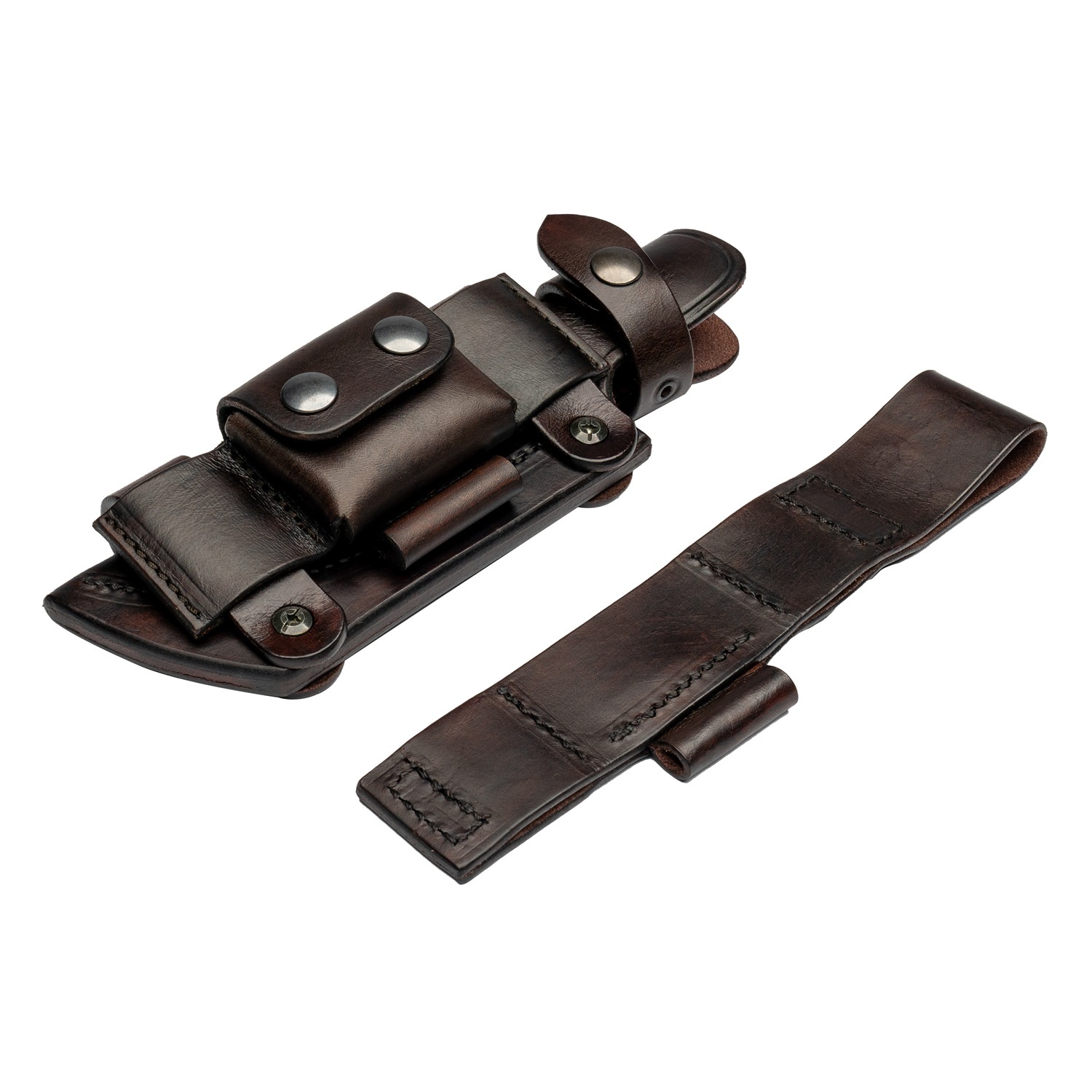 1791 HUNT Survivor Sheath, Buck 119, Brown, Ambidextrous-Vertical-Horizontal HNT-SUS3-BRW-AVH View 3