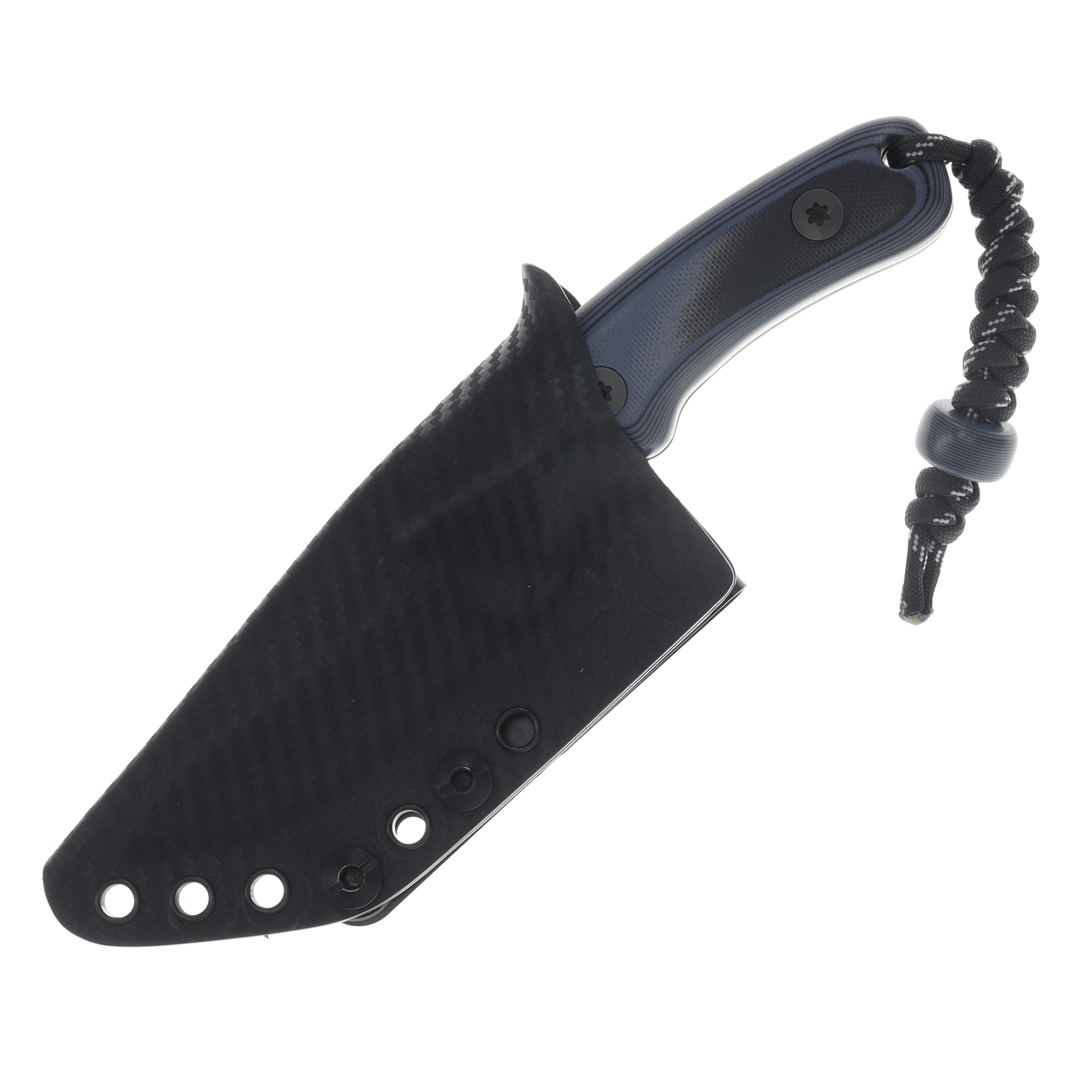 Beans Blades Scout Fixed Knife Black and Gray G-10 Handle M390 Blade W/Sheath BBSCOUTBGG10 View 4