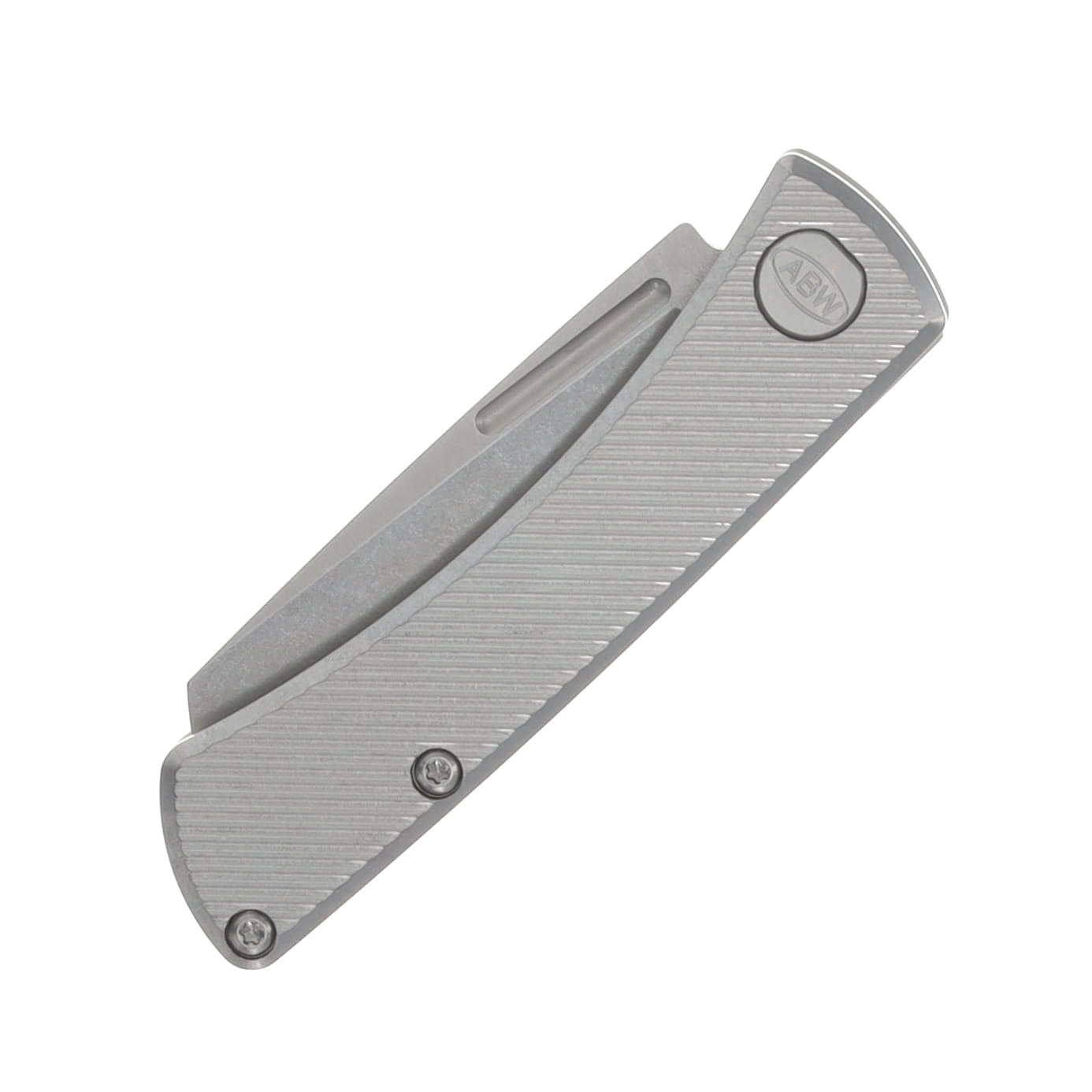 ABW Slip Joint Folding Knife Titanium 45 Degree Pattern Natural - Magnacut Blade ABWSLIPTIT45NATURAL View 6