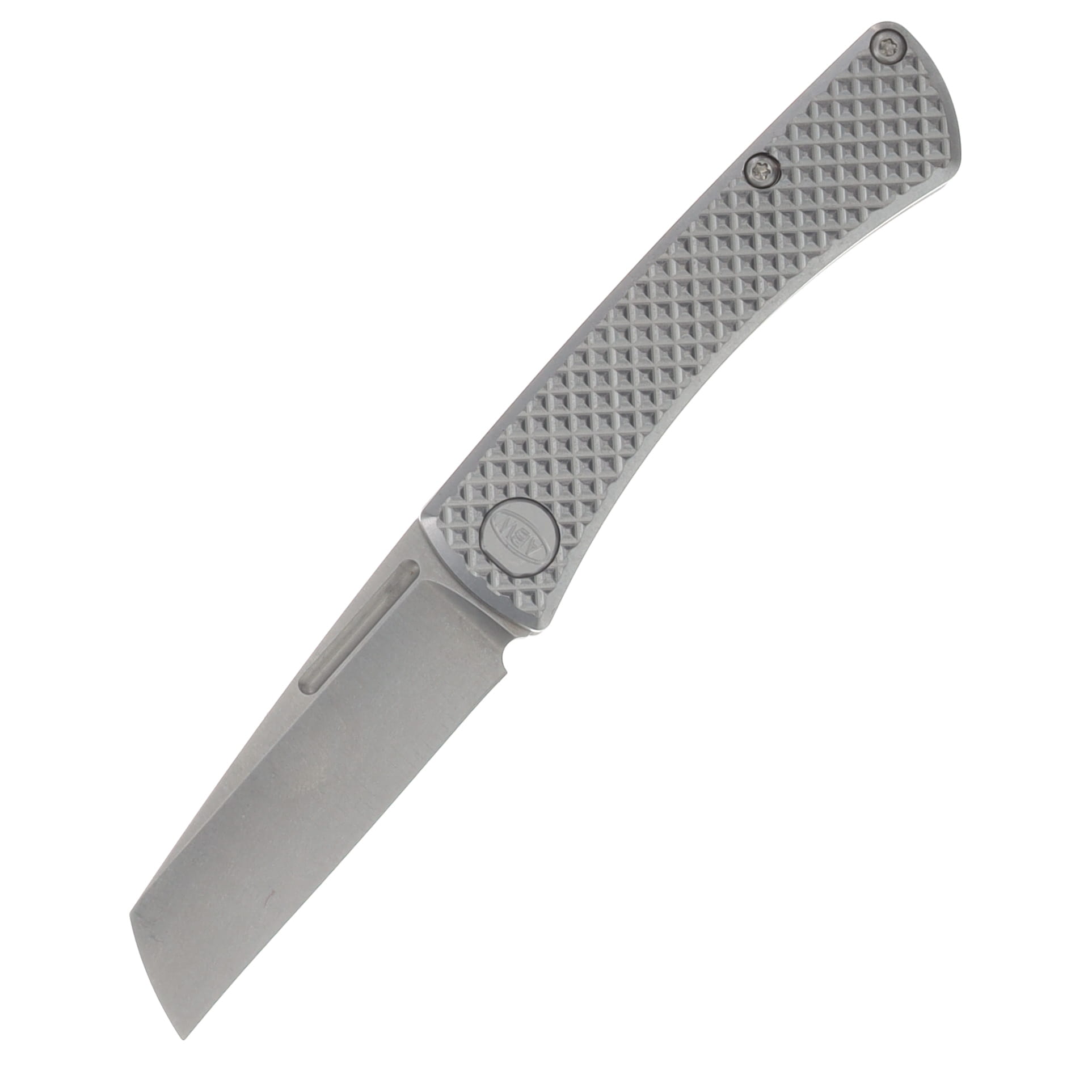 ABW Slip Joint Folding Knife Titanium Diamond Texture Natural - Magnacut Bld ABWSLIPTITDIAMNATURAL View 1