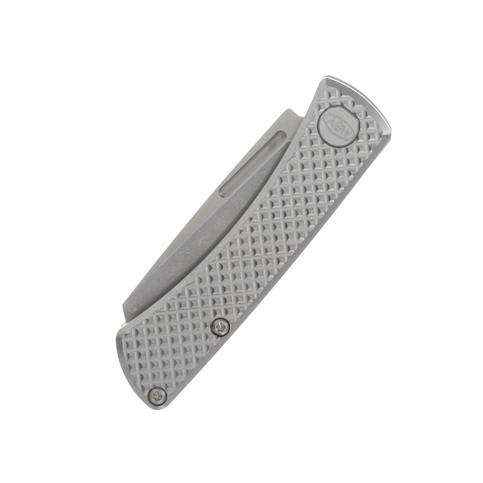 ABW Slip Joint Folding Knife Titanium Diamond Texture Natural - Magnacut Bld ABWSLIPTITDIAMNATURAL View 3