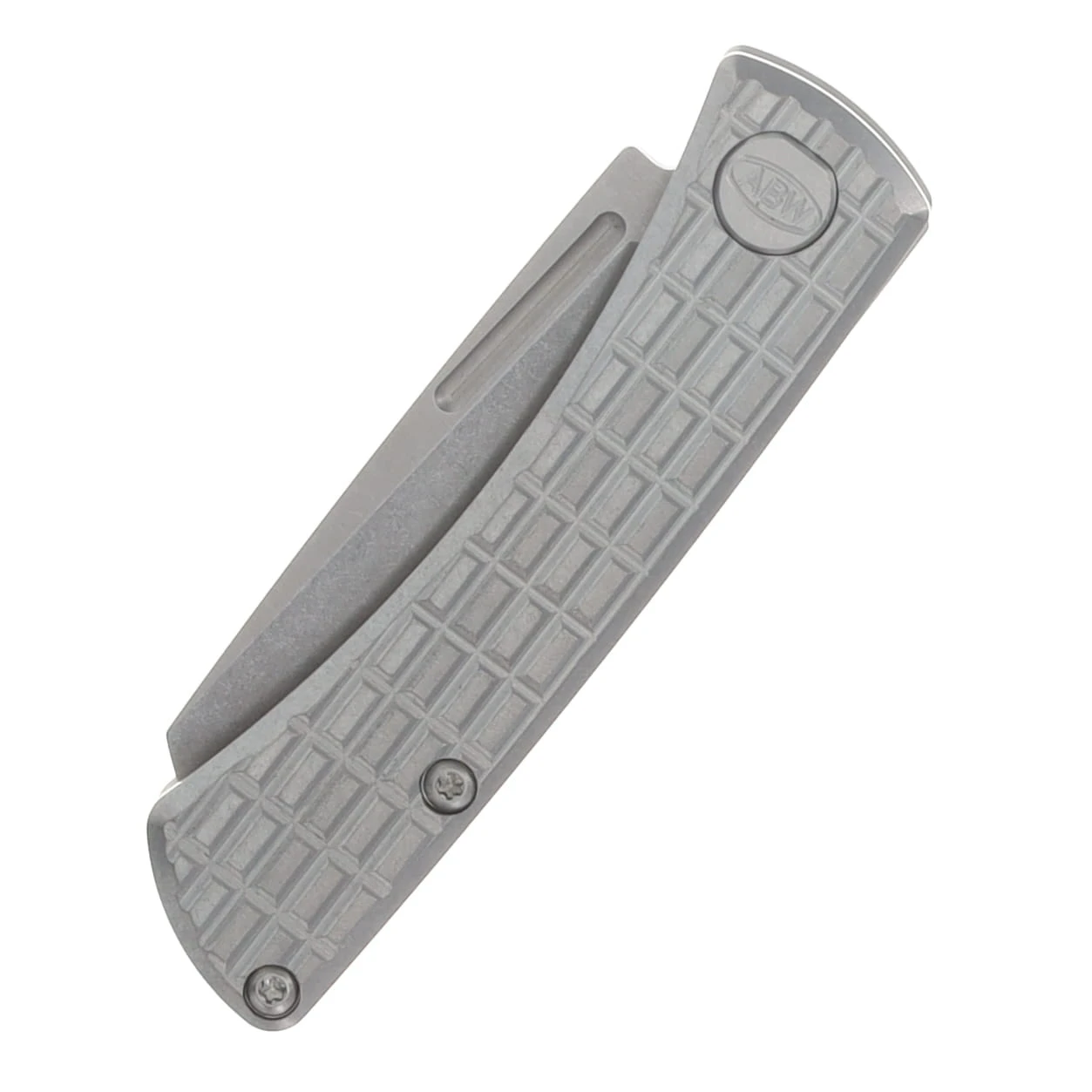 ABW Slip Joint Folding Knife Titanium Frag Pattern Natural - Magnacut Blade ABWSLIPTITFRAGNATURAL View 6