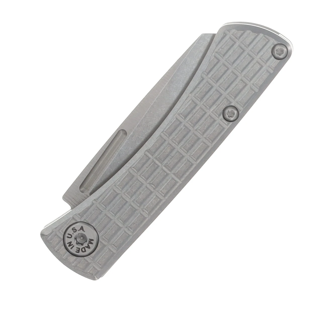 ABW Slip Joint Folding Knife Titanium Frag Pattern Natural - Magnacut Blade ABWSLIPTITFRAGNATURAL View 5
