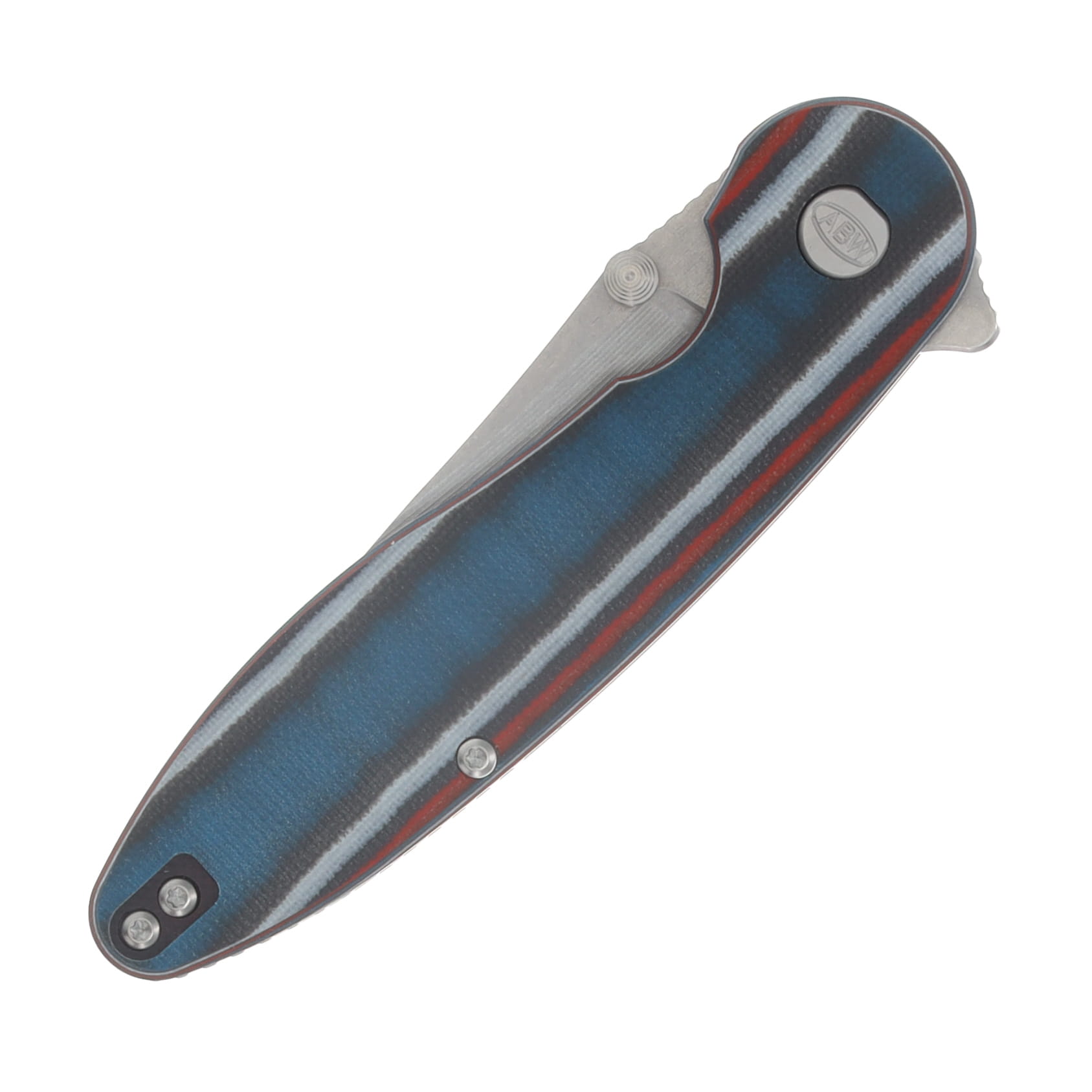 ABW Model 1 V7 Folding Knife G-10 Murica Blanket - Stonewash Magnacut Blade ABWMODEL1G10MURICABLANKET View 5